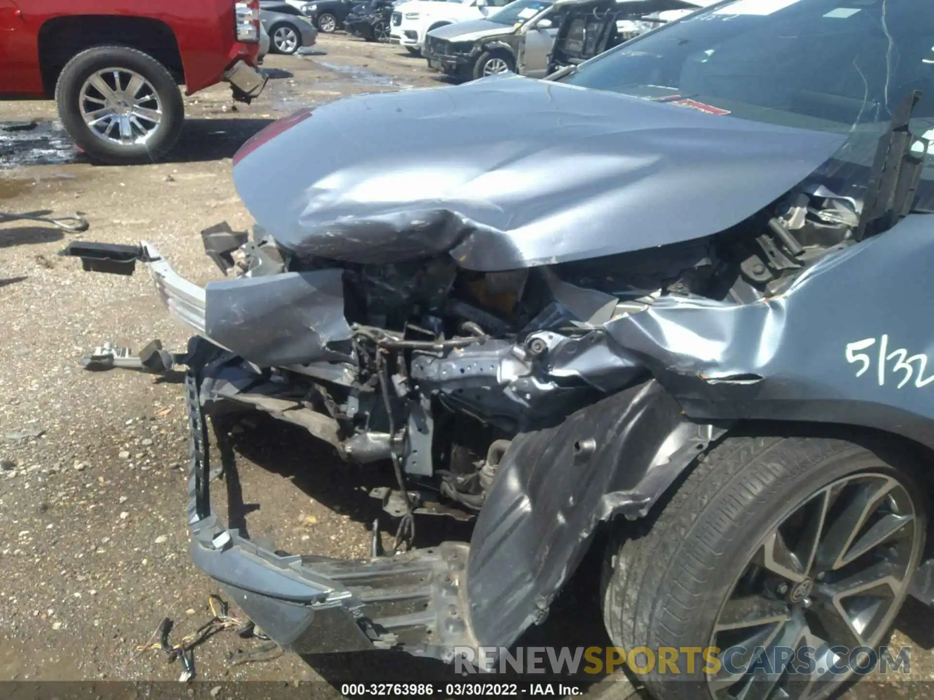 6 Photograph of a damaged car JTDP4RCEXLJ008166 TOYOTA COROLLA 2020