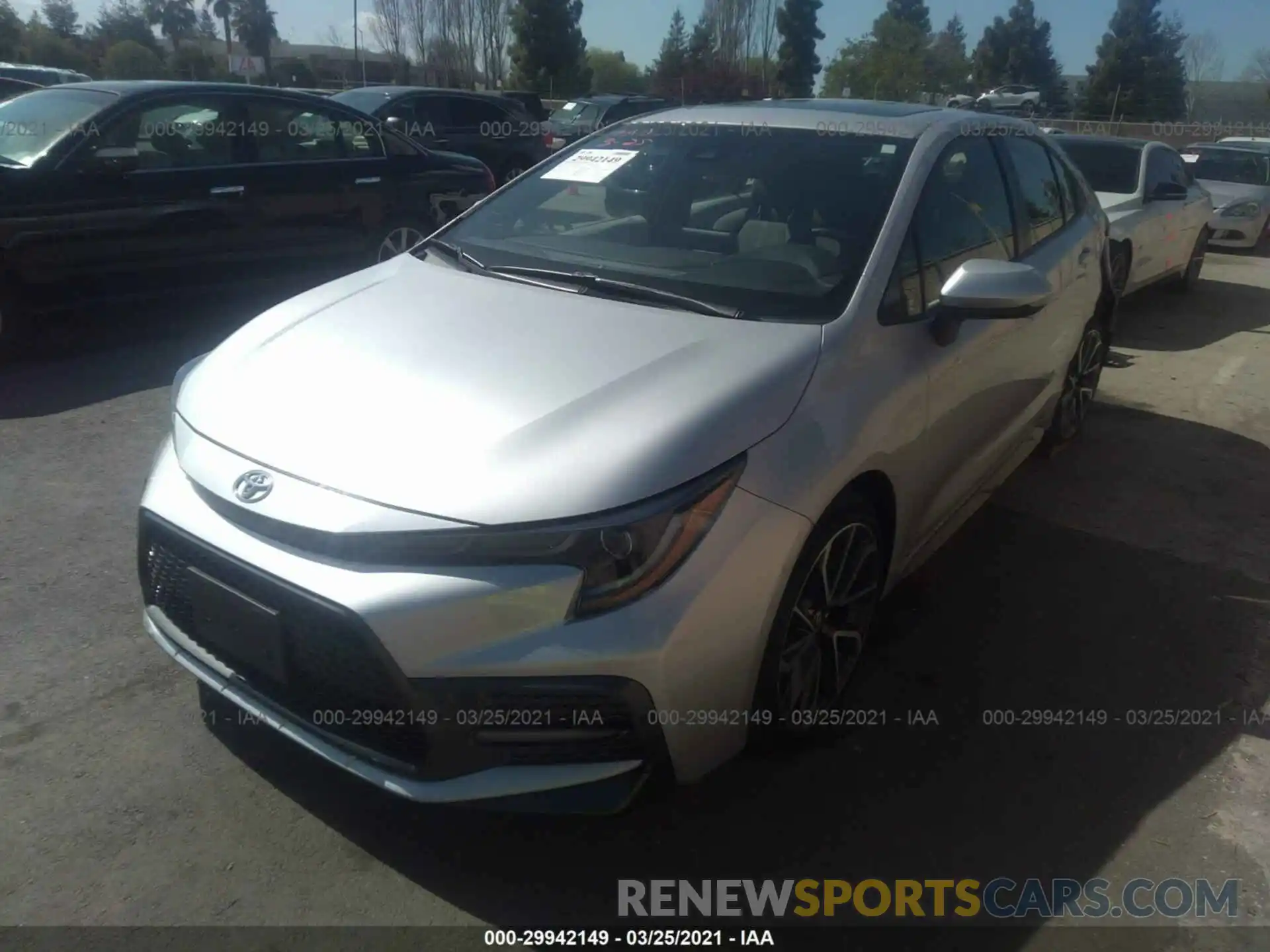 2 Photograph of a damaged car JTDP4RCEXLJ010581 TOYOTA COROLLA 2020