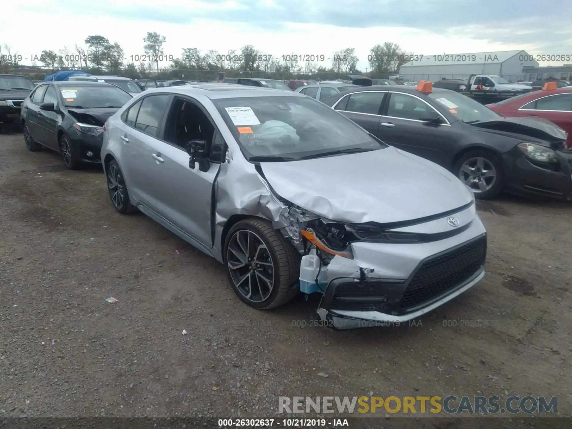 1 Photograph of a damaged car JTDP4RCEXLJ011293 TOYOTA COROLLA 2020