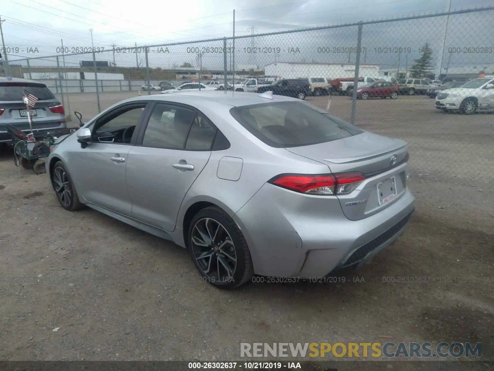 3 Photograph of a damaged car JTDP4RCEXLJ011293 TOYOTA COROLLA 2020