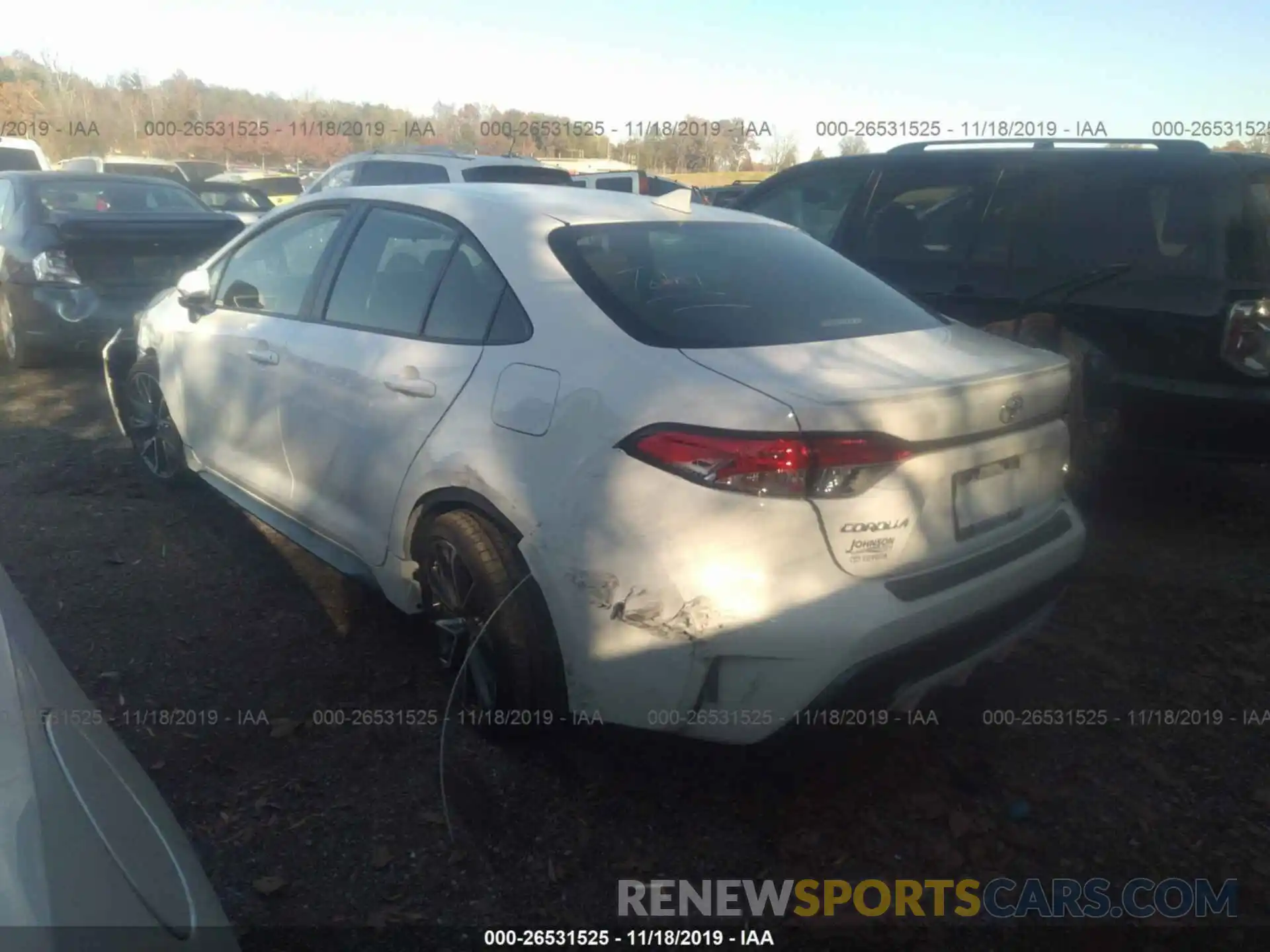 3 Photograph of a damaged car JTDP4RCEXLJ011553 TOYOTA COROLLA 2020