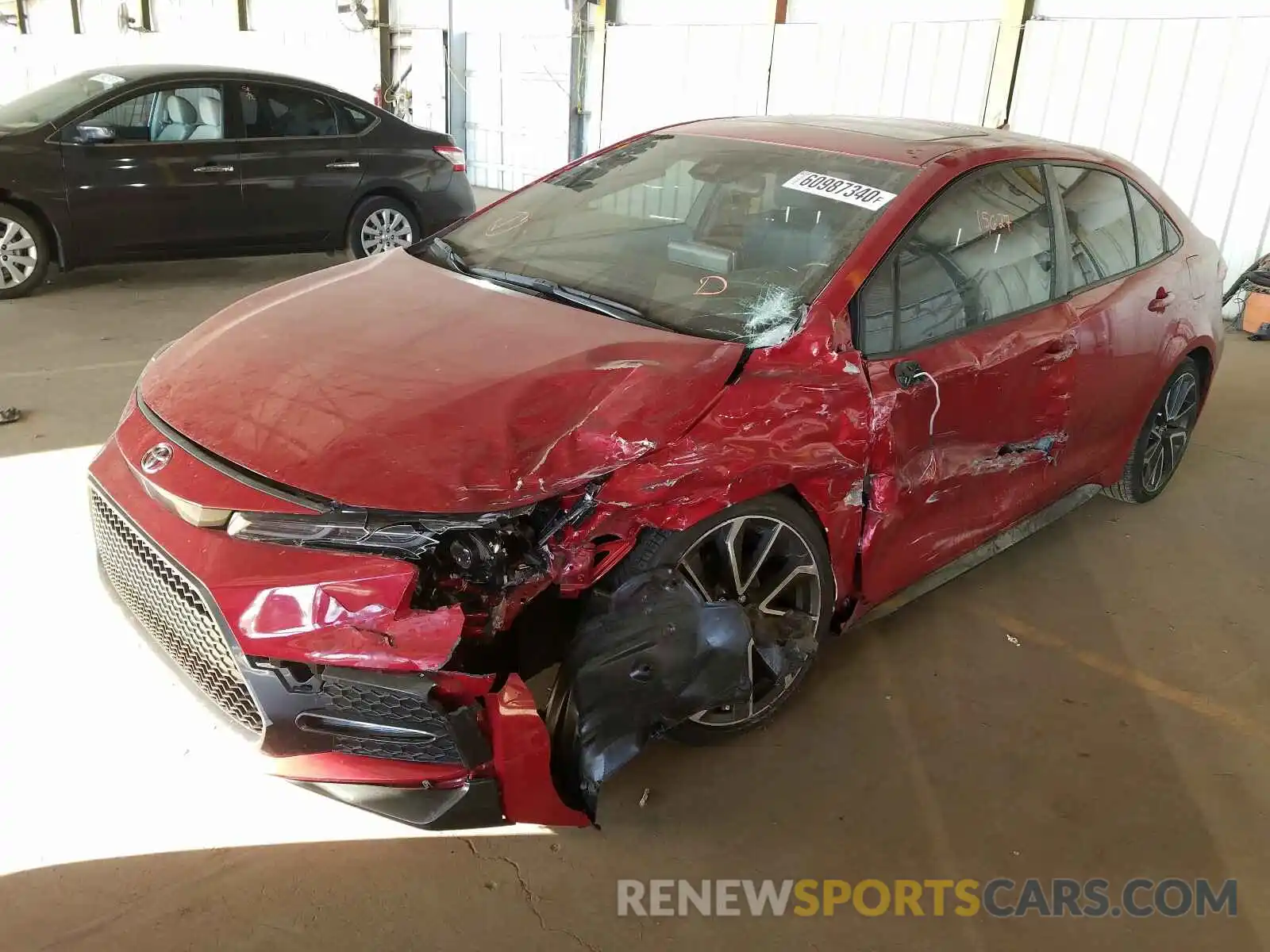 2 Photograph of a damaged car JTDP4RCEXLJ011651 TOYOTA COROLLA 2020