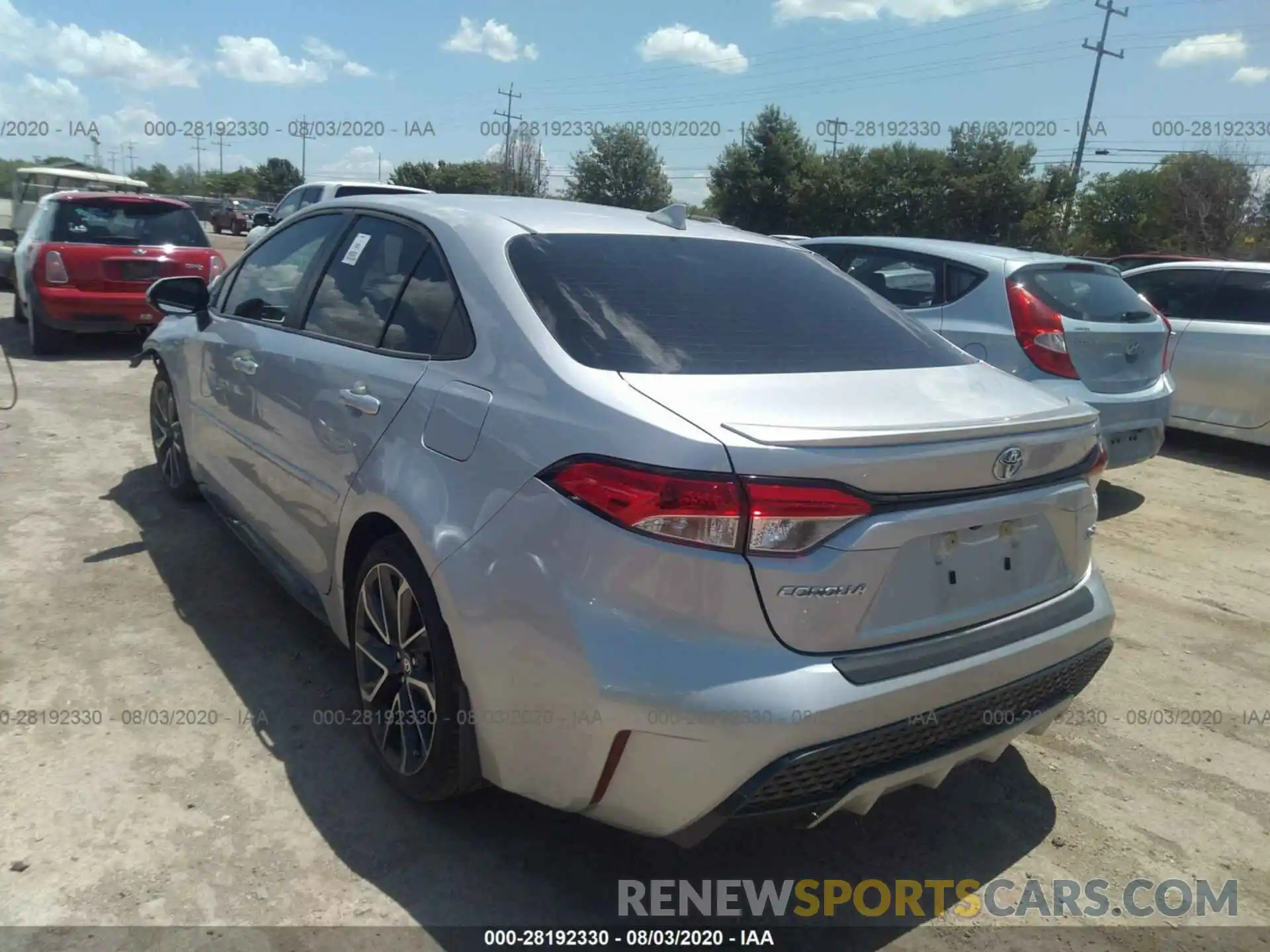 3 Photograph of a damaged car JTDP4RCEXLJ011861 TOYOTA COROLLA 2020