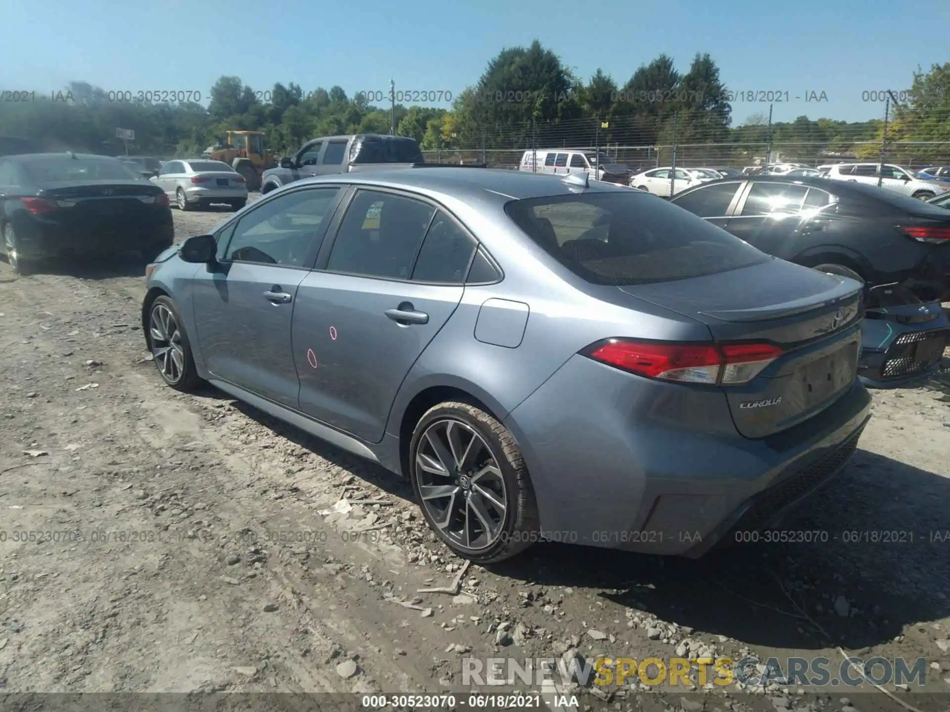 3 Photograph of a damaged car JTDP4RCEXLJ015215 TOYOTA COROLLA 2020