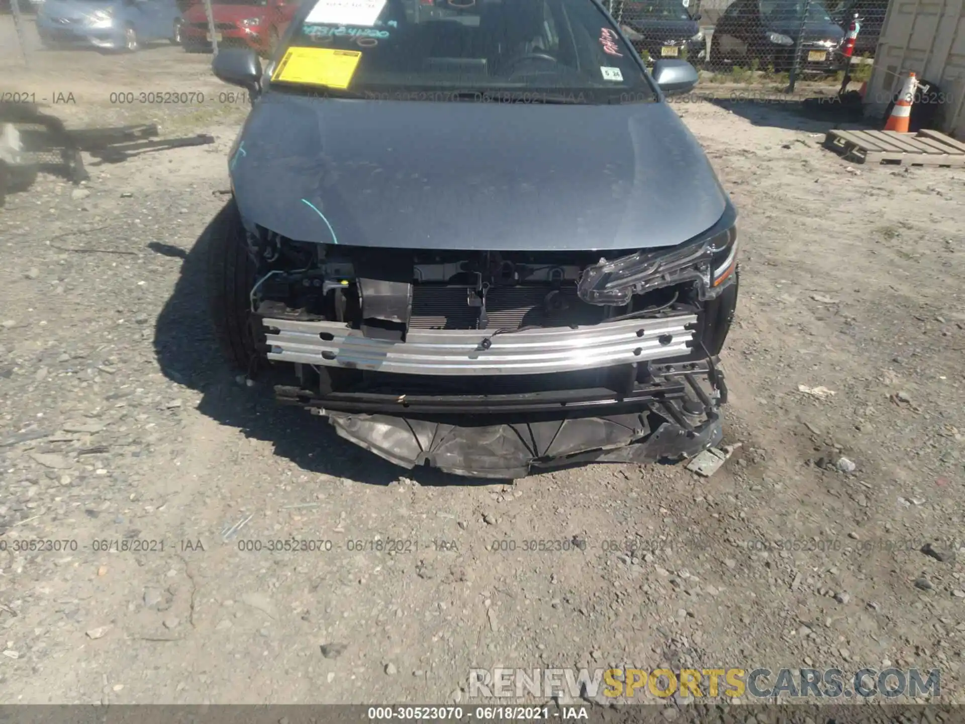 6 Photograph of a damaged car JTDP4RCEXLJ015215 TOYOTA COROLLA 2020