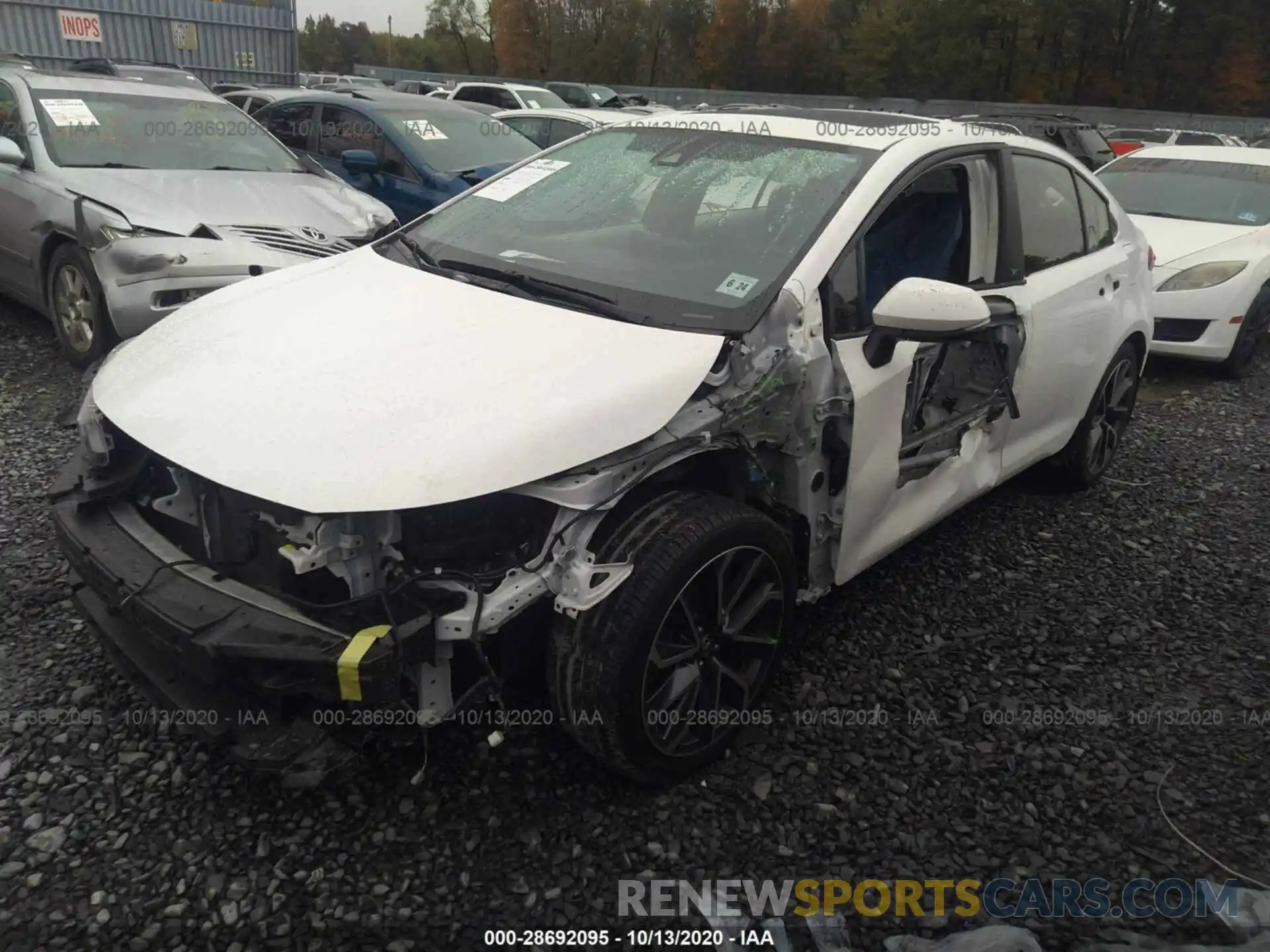 2 Photograph of a damaged car JTDP4RCEXLJ016364 TOYOTA COROLLA 2020