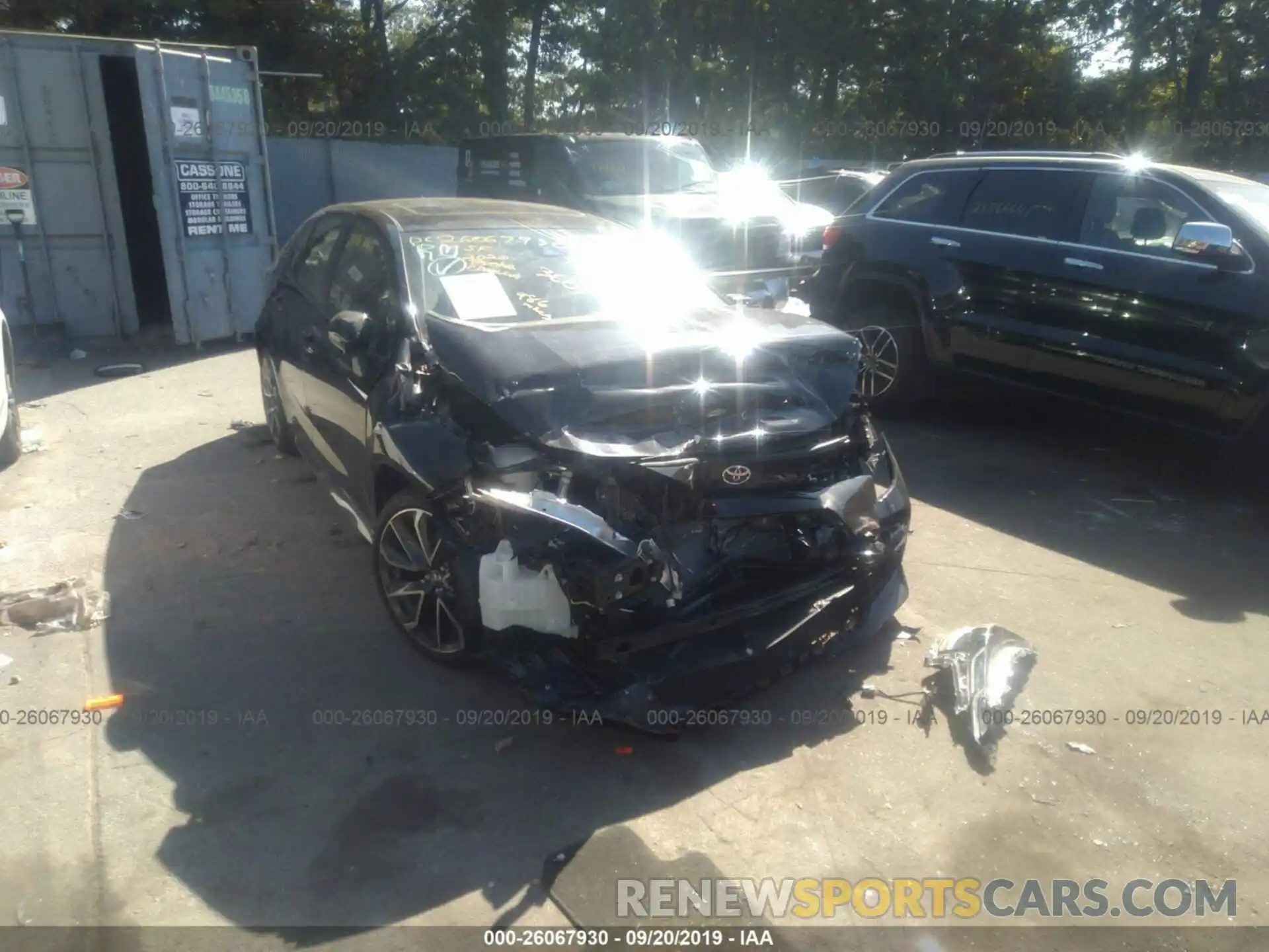 1 Photograph of a damaged car JTDP4RCEXLJ020723 TOYOTA COROLLA 2020