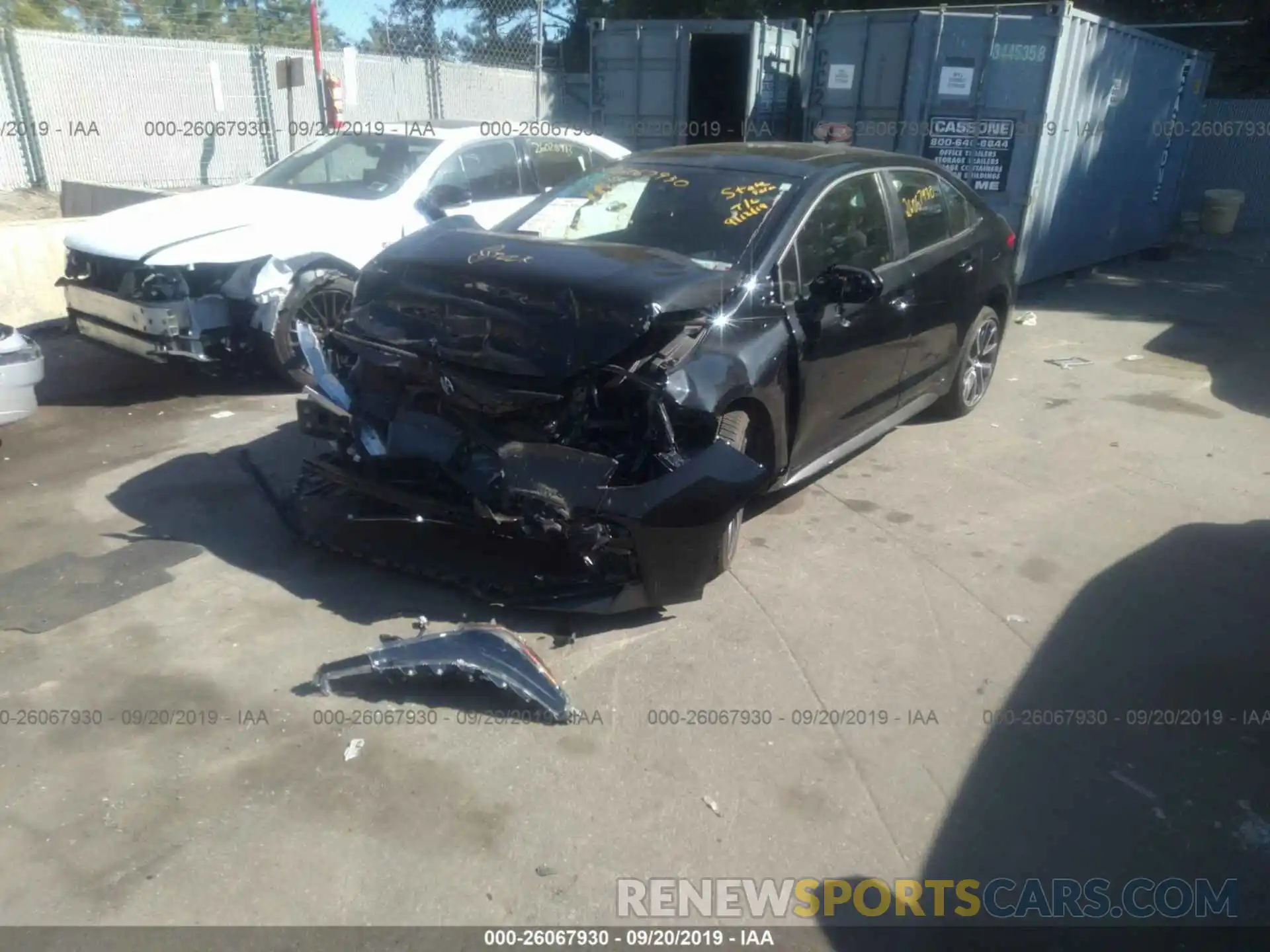 2 Photograph of a damaged car JTDP4RCEXLJ020723 TOYOTA COROLLA 2020