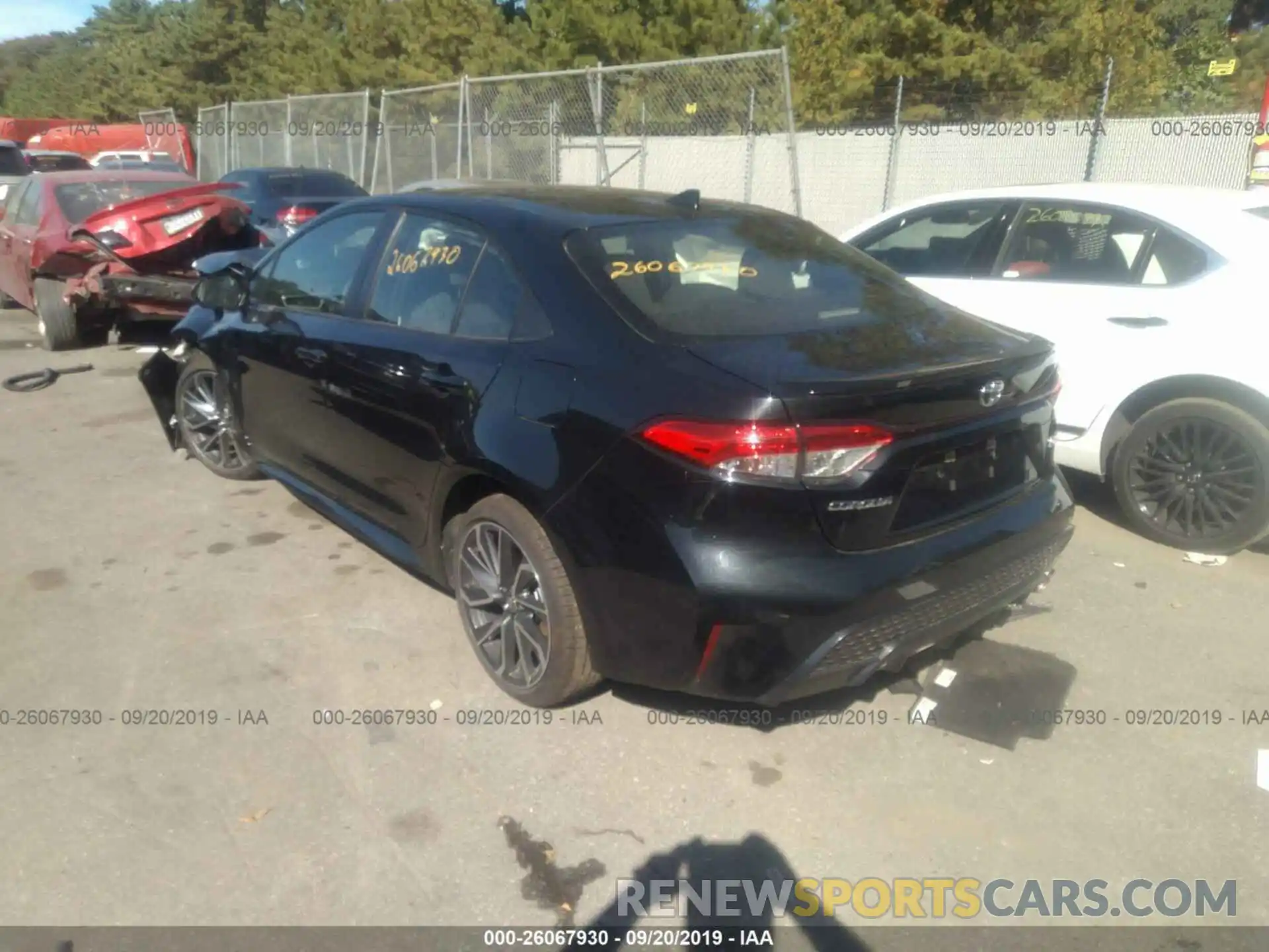 3 Photograph of a damaged car JTDP4RCEXLJ020723 TOYOTA COROLLA 2020