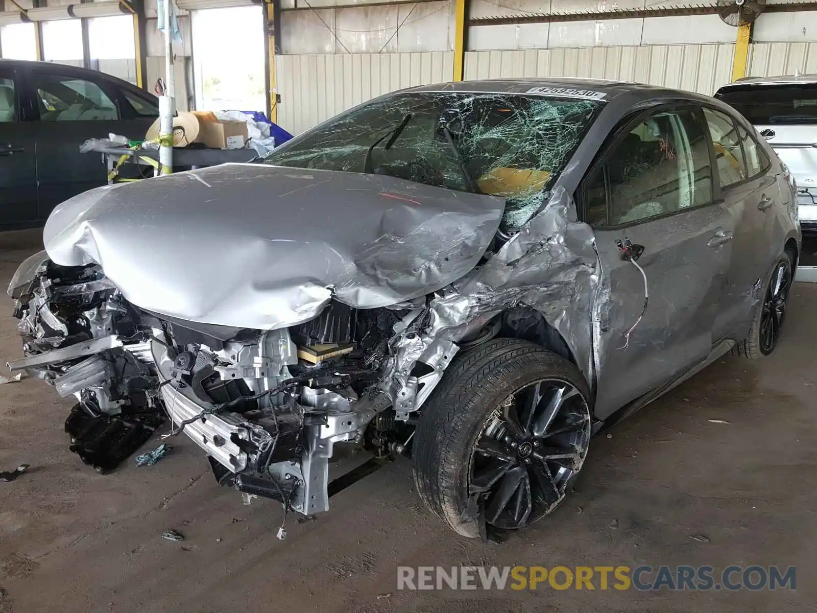 2 Photograph of a damaged car JTDP4RCEXLJ021080 TOYOTA COROLLA 2020