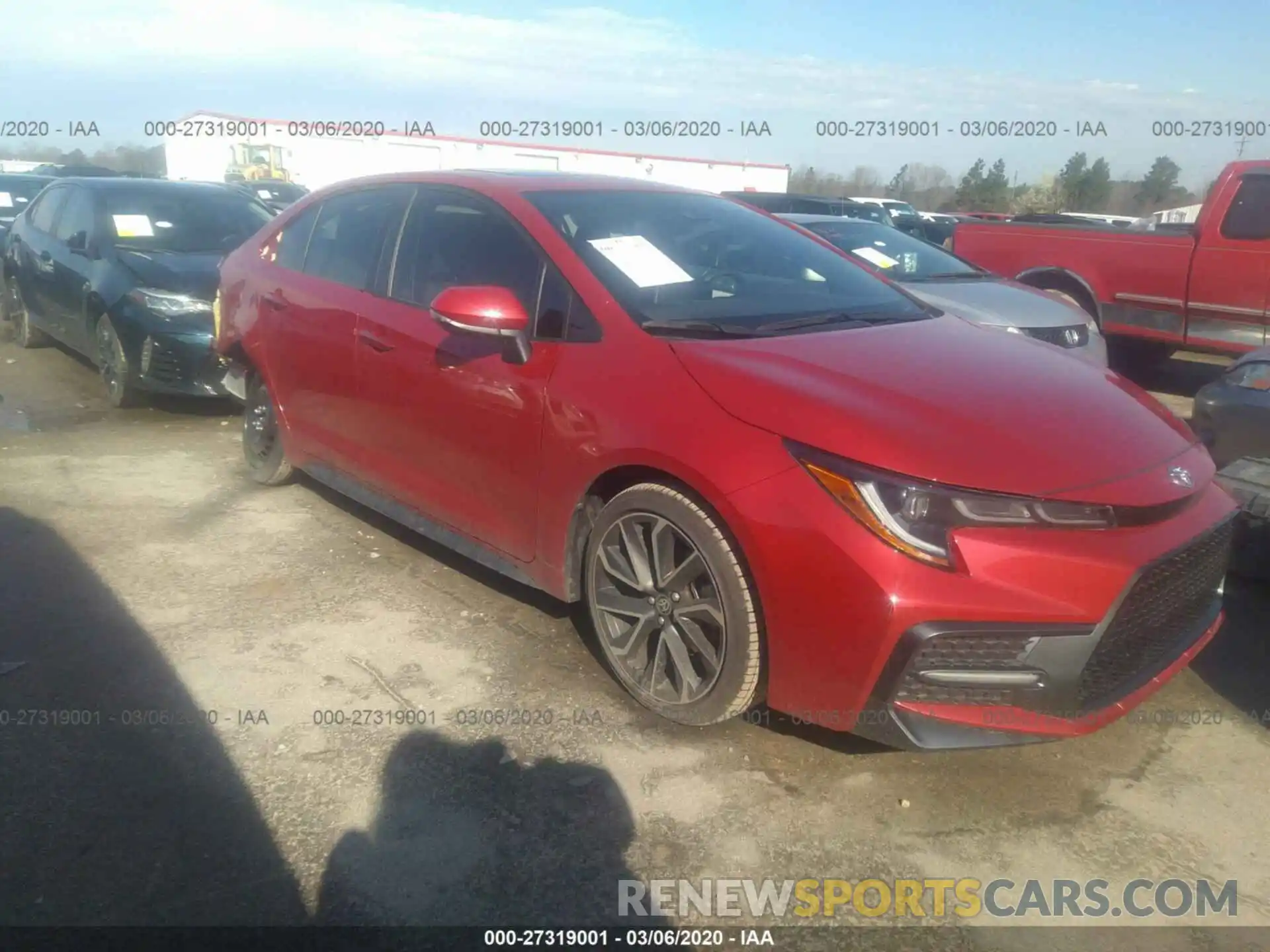 1 Photograph of a damaged car JTDP4RCEXLJ025159 TOYOTA COROLLA 2020