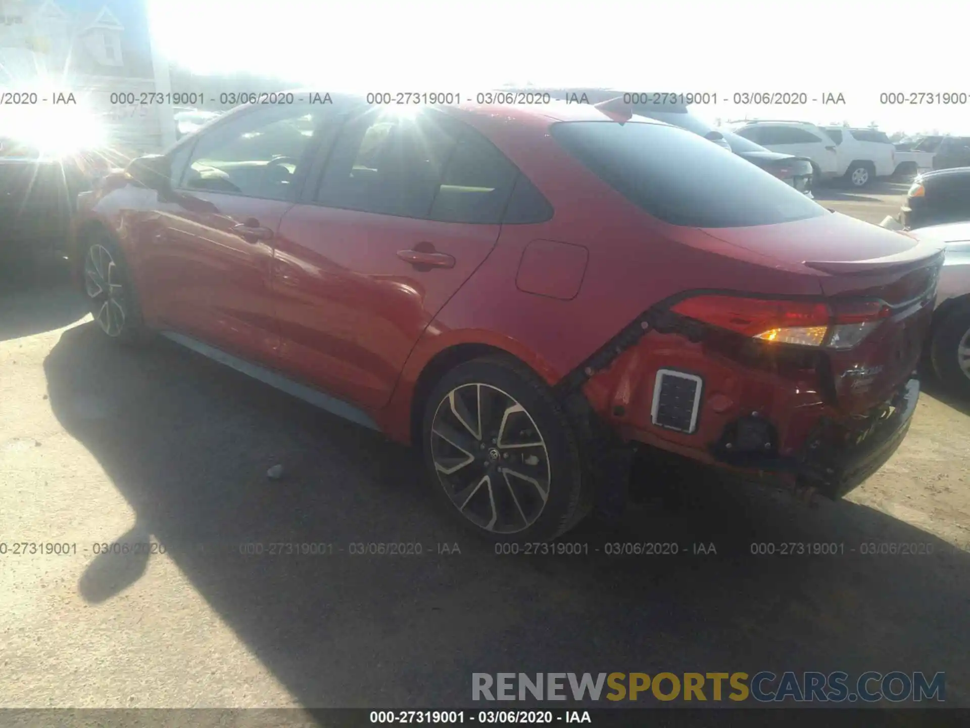 3 Photograph of a damaged car JTDP4RCEXLJ025159 TOYOTA COROLLA 2020