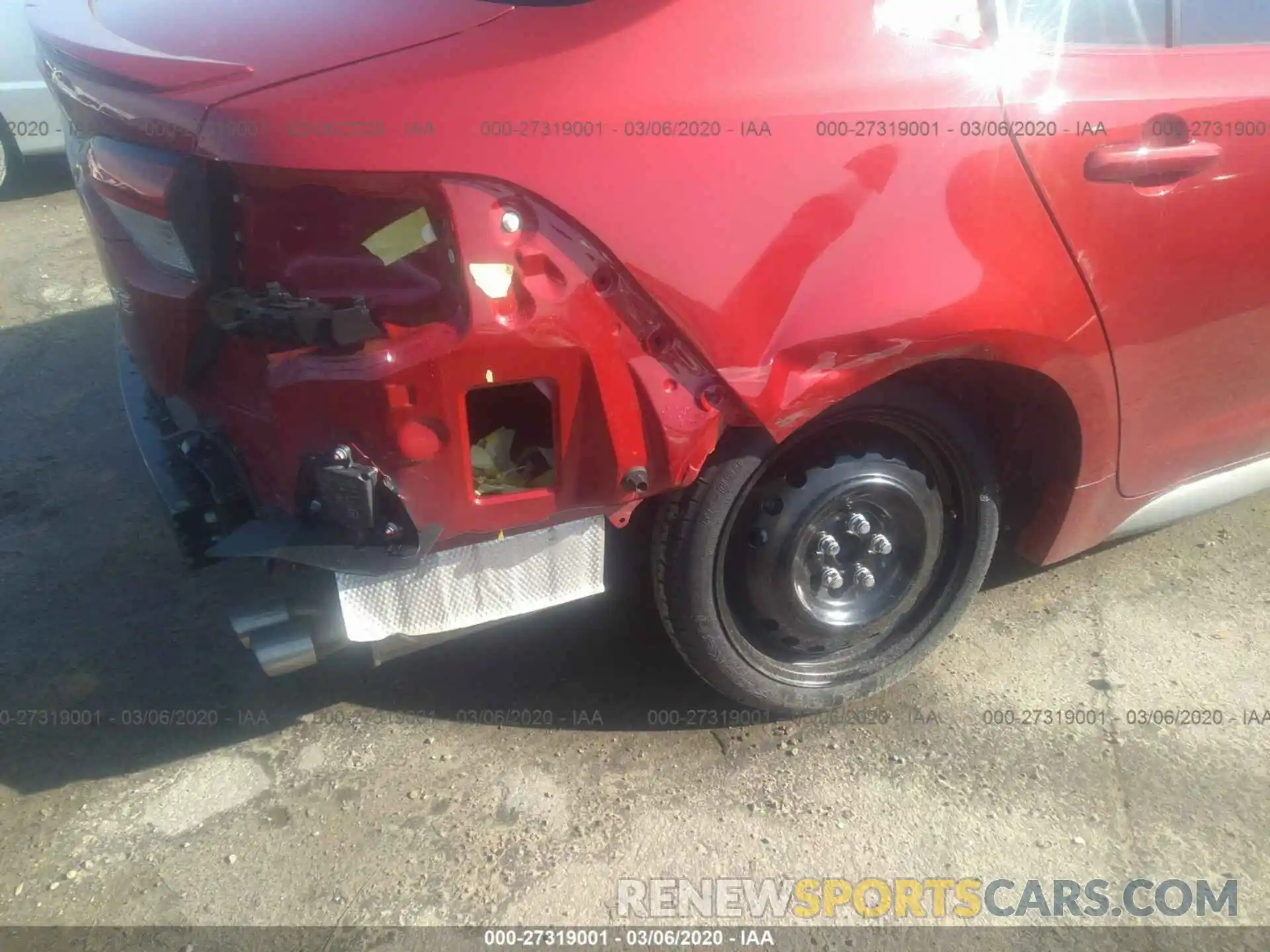 6 Photograph of a damaged car JTDP4RCEXLJ025159 TOYOTA COROLLA 2020