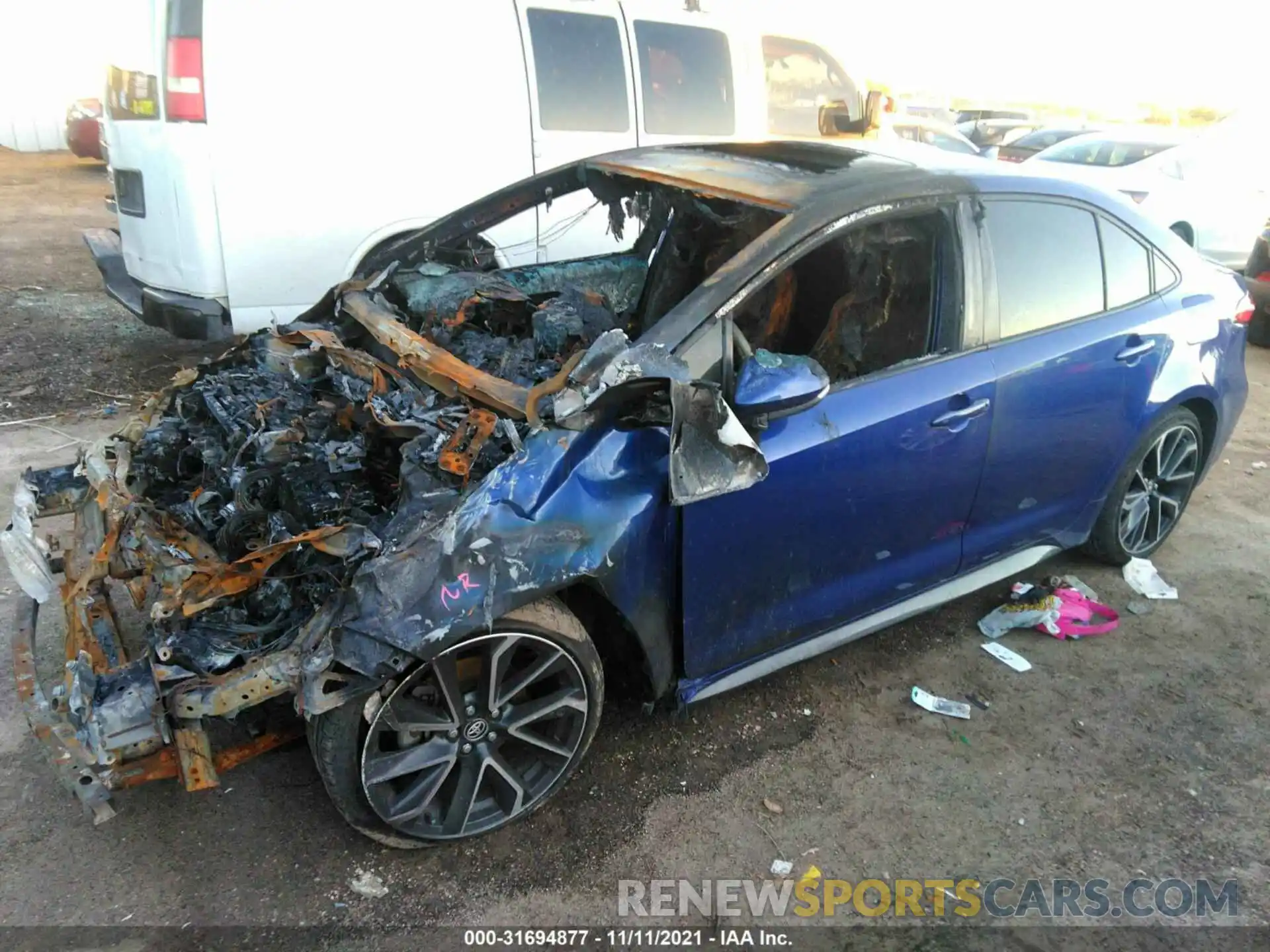 2 Photograph of a damaged car JTDP4RCEXLJ029132 TOYOTA COROLLA 2020