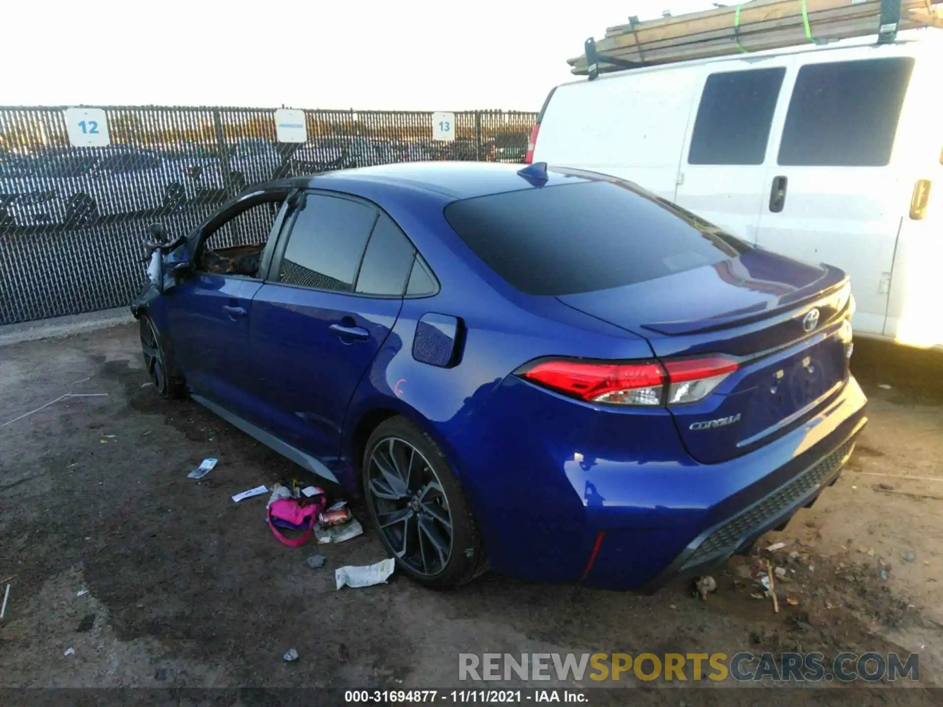 3 Photograph of a damaged car JTDP4RCEXLJ029132 TOYOTA COROLLA 2020