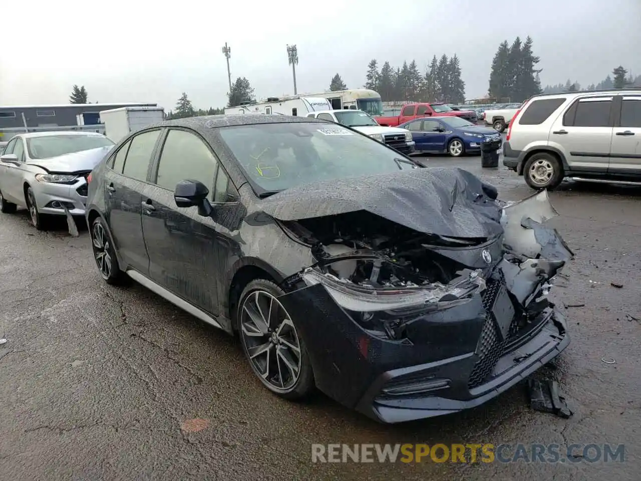 1 Photograph of a damaged car JTDP4RCEXLJ030247 TOYOTA COROLLA 2020