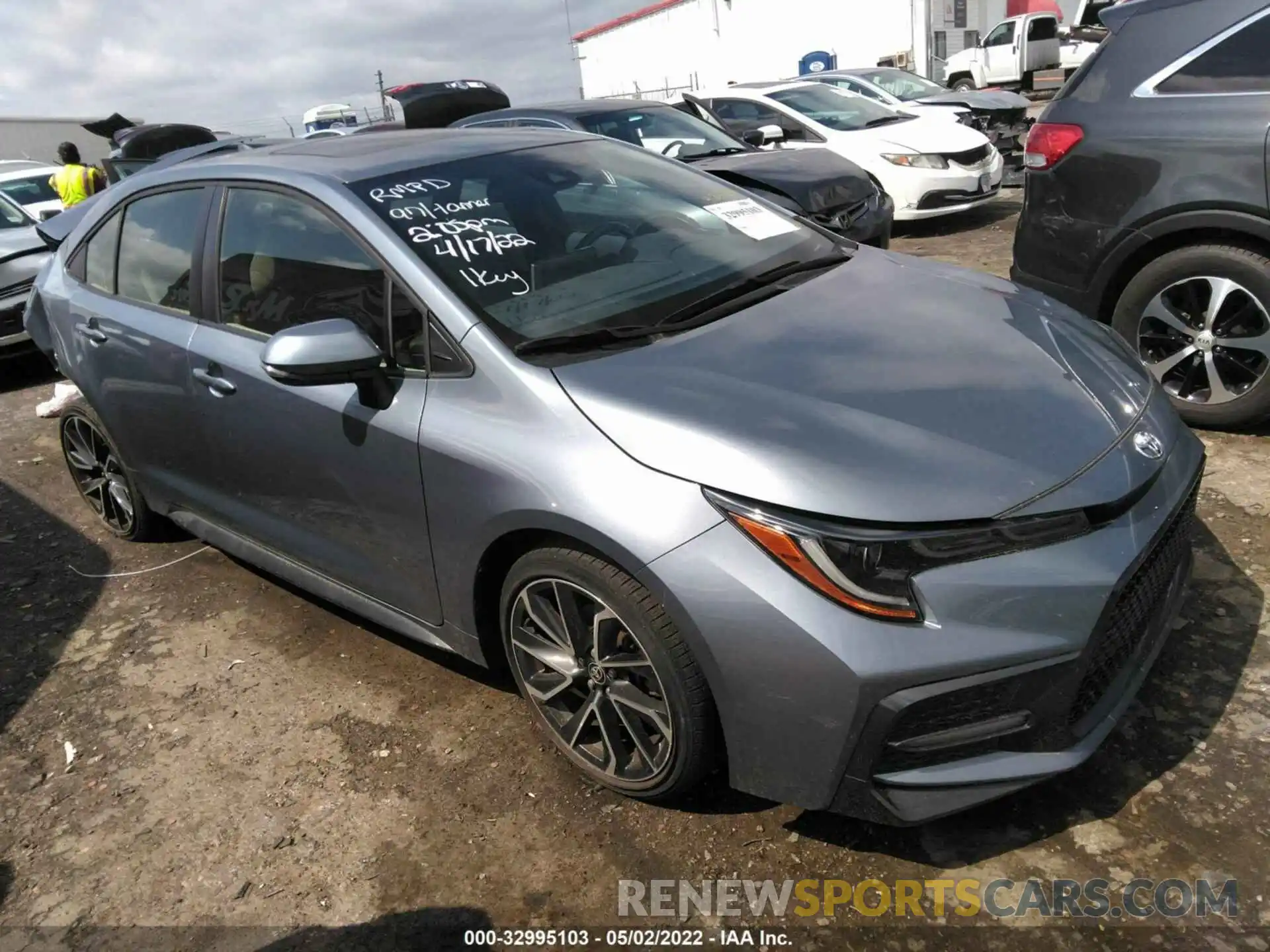 1 Photograph of a damaged car JTDP4RCEXLJ033455 TOYOTA COROLLA 2020