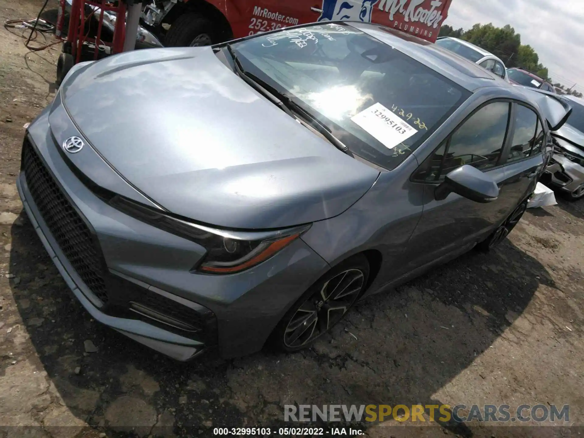 2 Photograph of a damaged car JTDP4RCEXLJ033455 TOYOTA COROLLA 2020