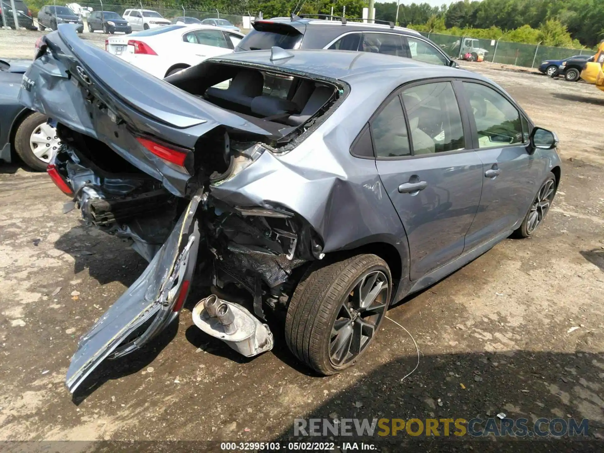 4 Photograph of a damaged car JTDP4RCEXLJ033455 TOYOTA COROLLA 2020