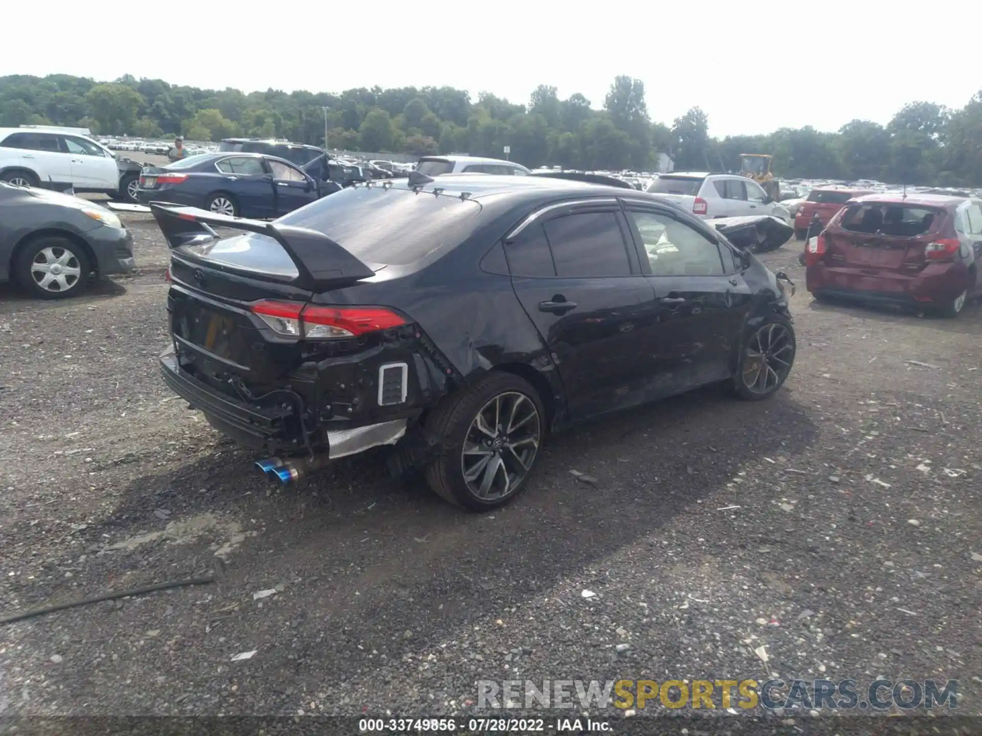 4 Photograph of a damaged car JTDP4RCEXLJ034475 TOYOTA COROLLA 2020