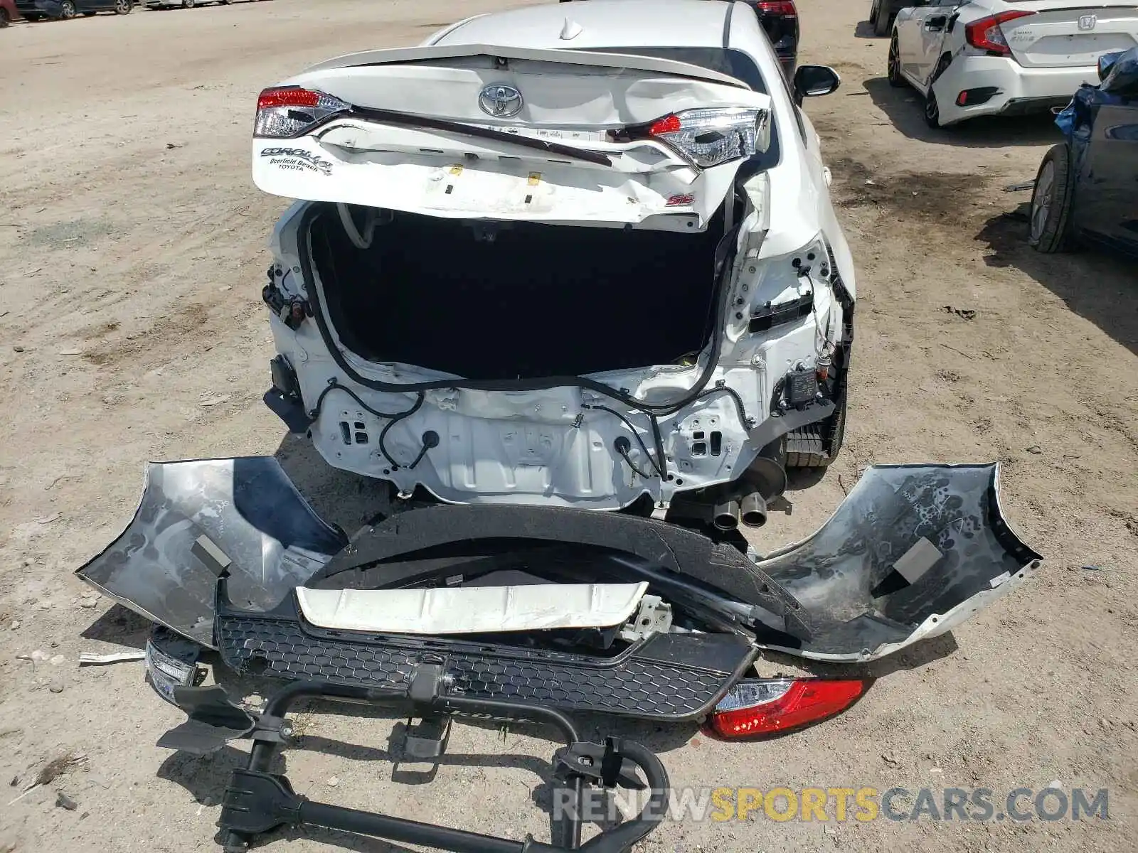 9 Photograph of a damaged car JTDP4RCEXLJ036162 TOYOTA COROLLA 2020