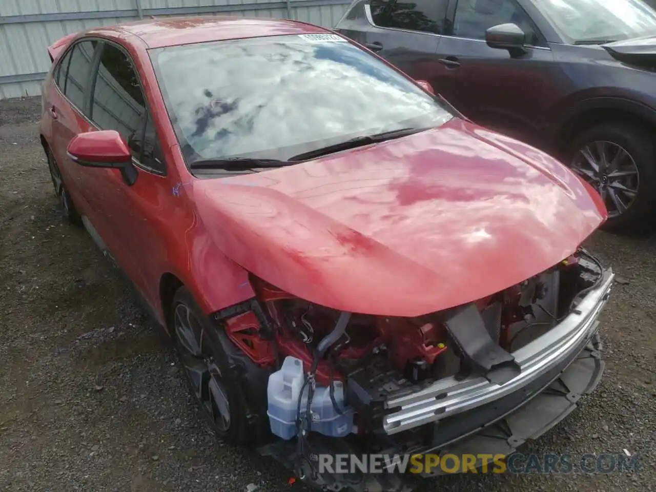 1 Photograph of a damaged car JTDS4RCE0LJ000183 TOYOTA COROLLA 2020