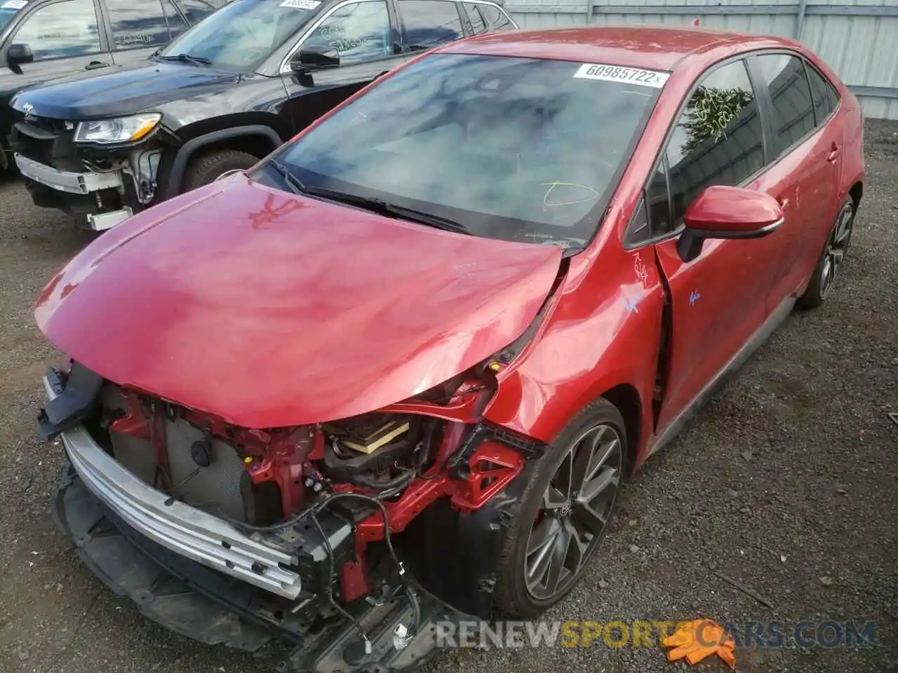 2 Photograph of a damaged car JTDS4RCE0LJ000183 TOYOTA COROLLA 2020