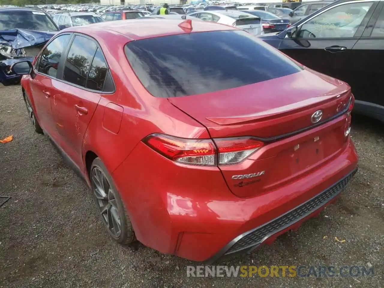 3 Photograph of a damaged car JTDS4RCE0LJ000183 TOYOTA COROLLA 2020