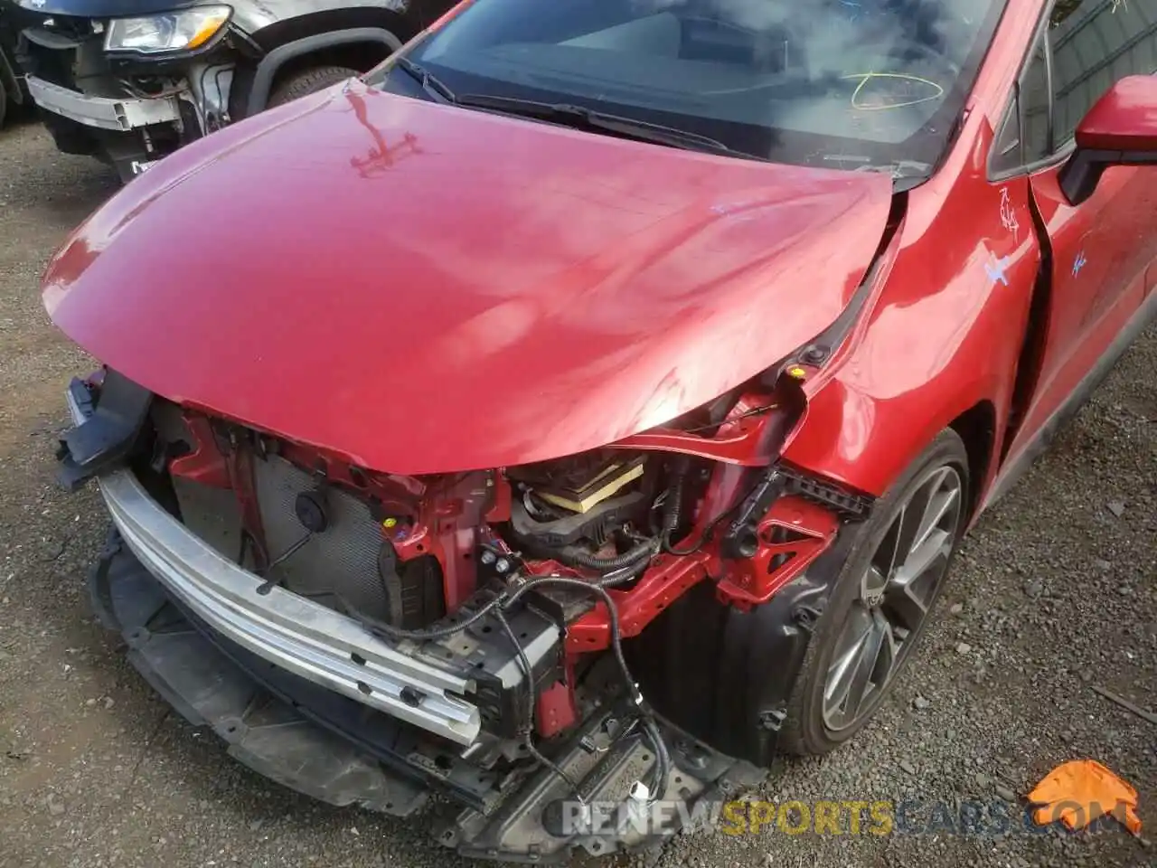 9 Photograph of a damaged car JTDS4RCE0LJ000183 TOYOTA COROLLA 2020