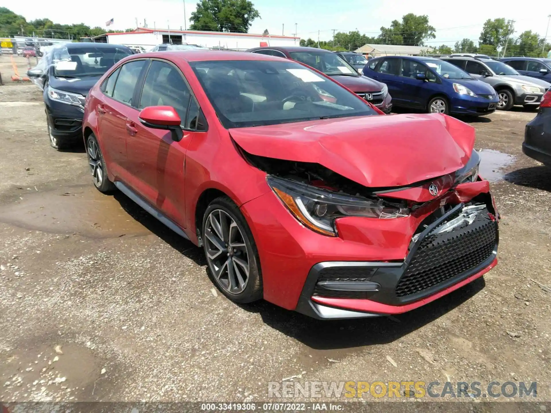 1 Photograph of a damaged car JTDS4RCE0LJ000314 TOYOTA COROLLA 2020