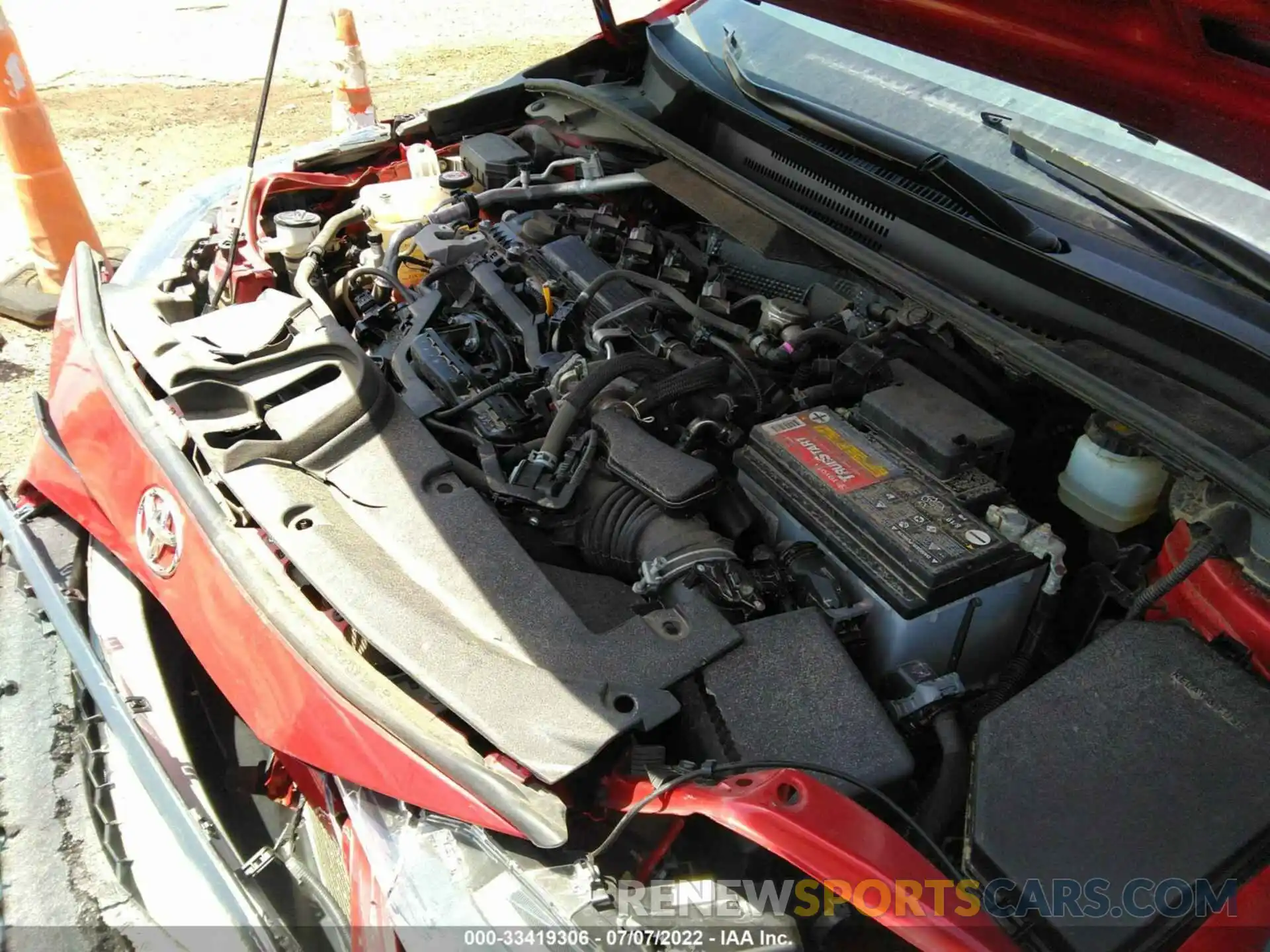 10 Photograph of a damaged car JTDS4RCE0LJ000314 TOYOTA COROLLA 2020