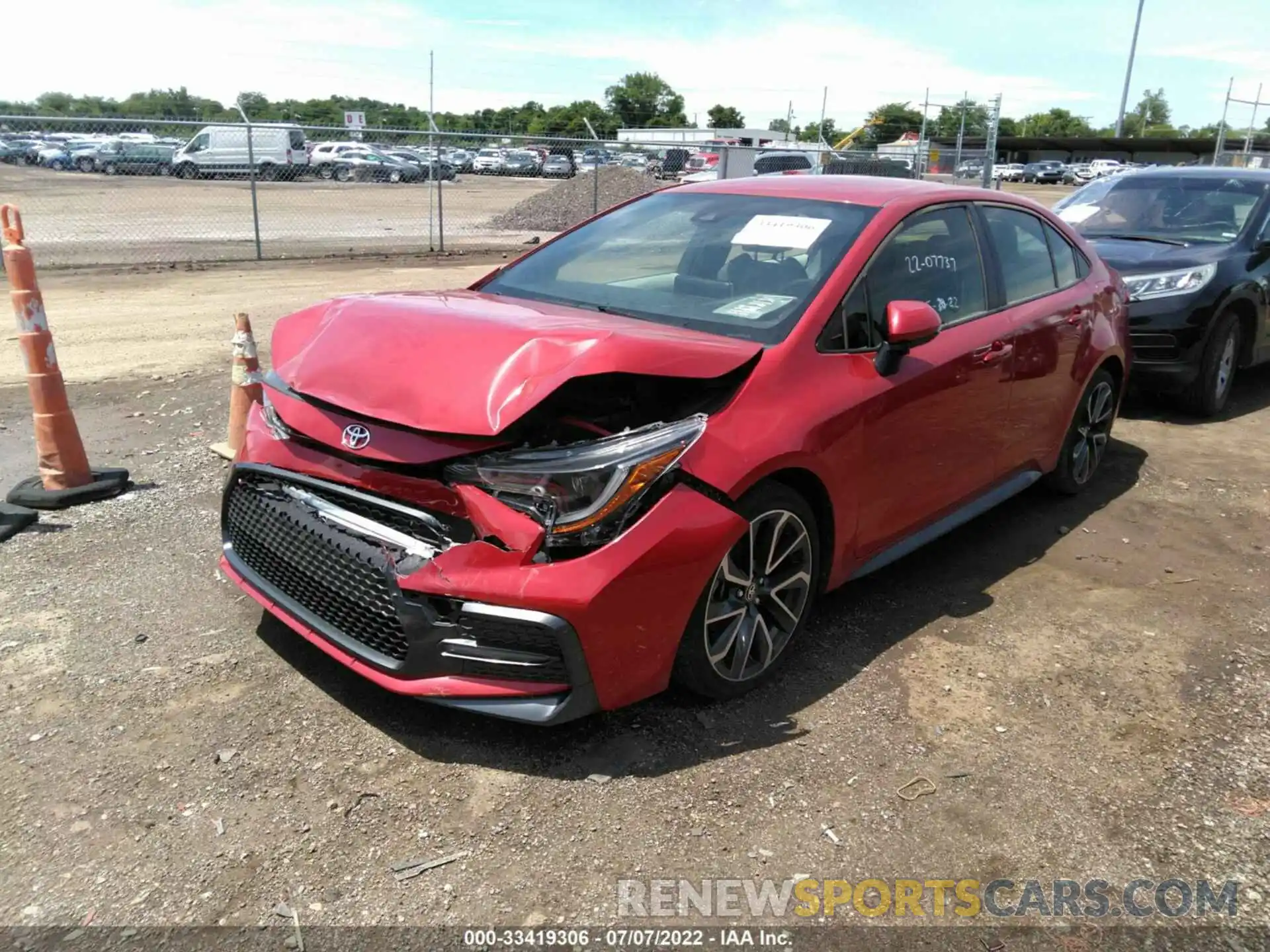 2 Photograph of a damaged car JTDS4RCE0LJ000314 TOYOTA COROLLA 2020