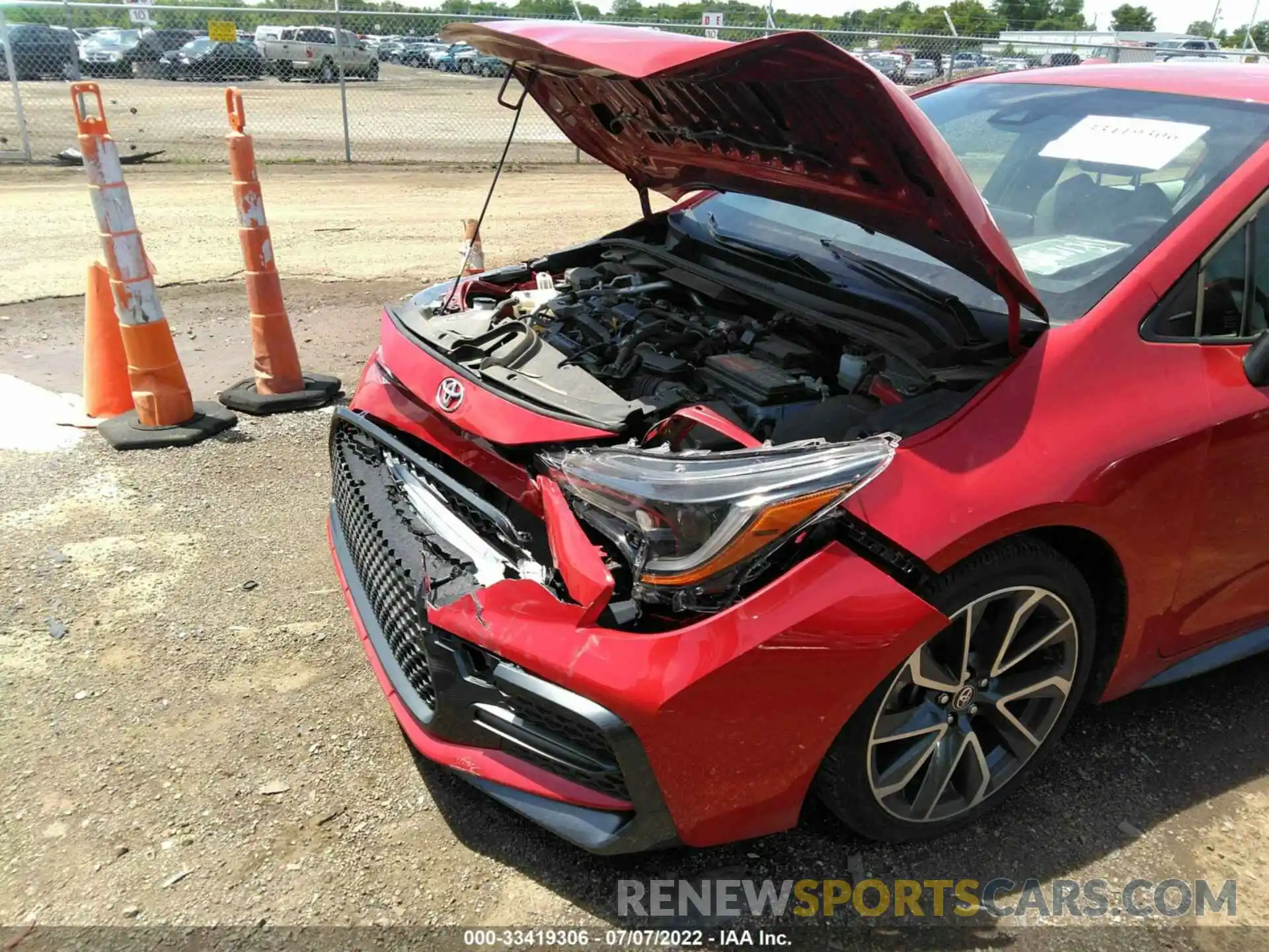 6 Photograph of a damaged car JTDS4RCE0LJ000314 TOYOTA COROLLA 2020