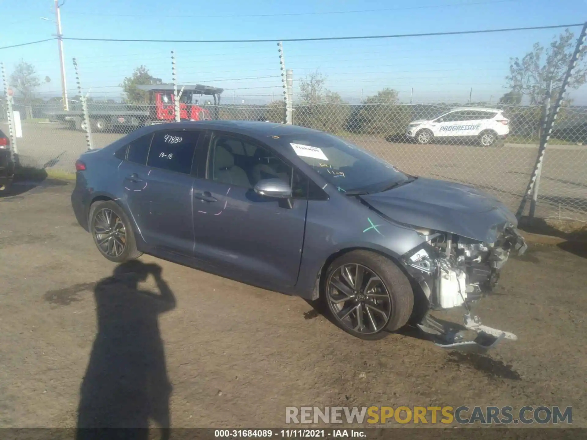 1 Photograph of a damaged car JTDS4RCE0LJ002001 TOYOTA COROLLA 2020