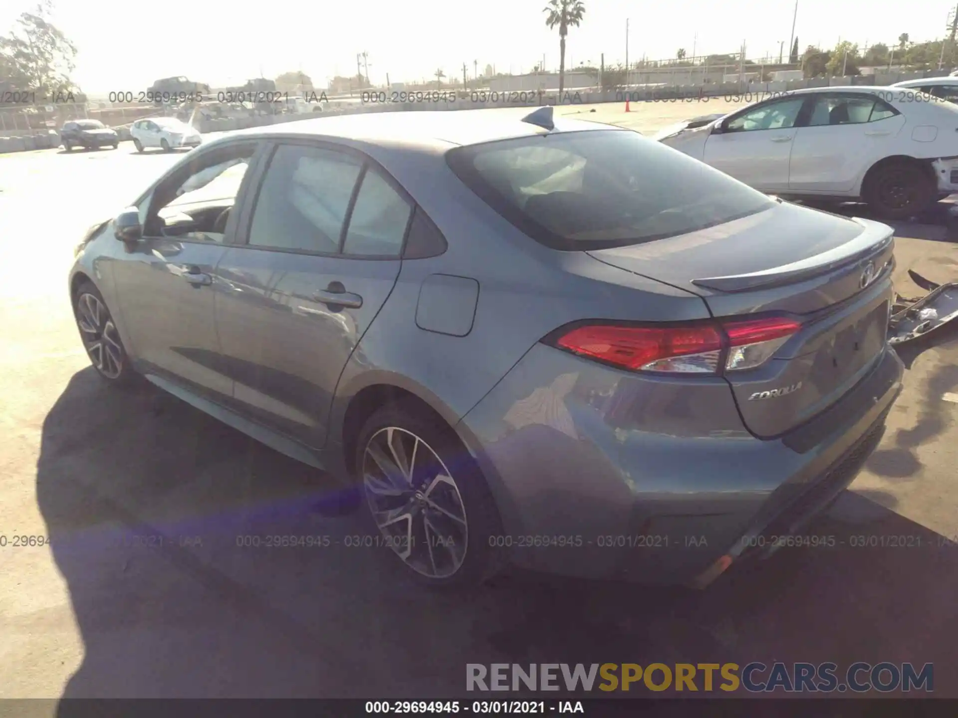 3 Photograph of a damaged car JTDS4RCE0LJ002743 TOYOTA COROLLA 2020