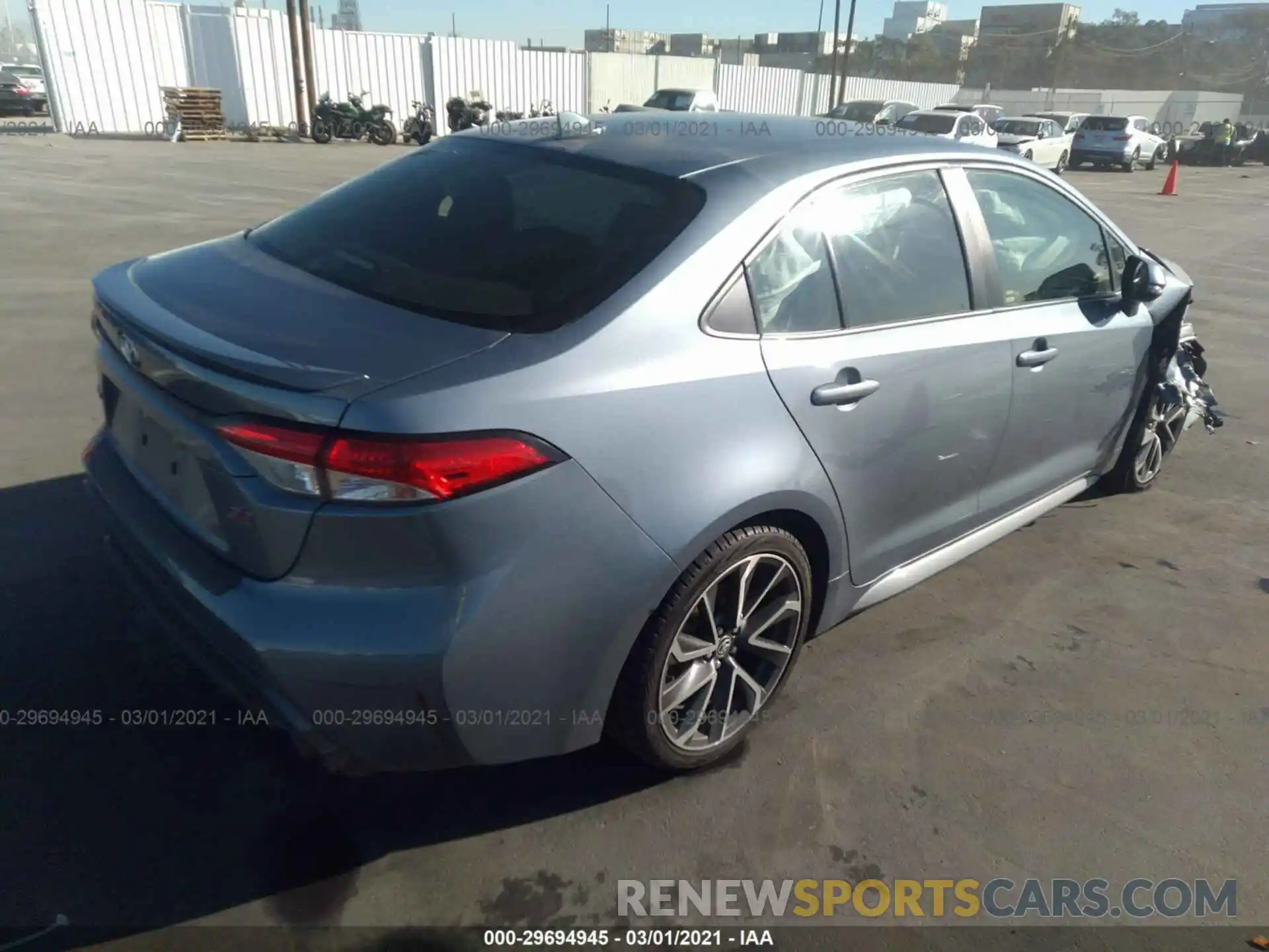 4 Photograph of a damaged car JTDS4RCE0LJ002743 TOYOTA COROLLA 2020