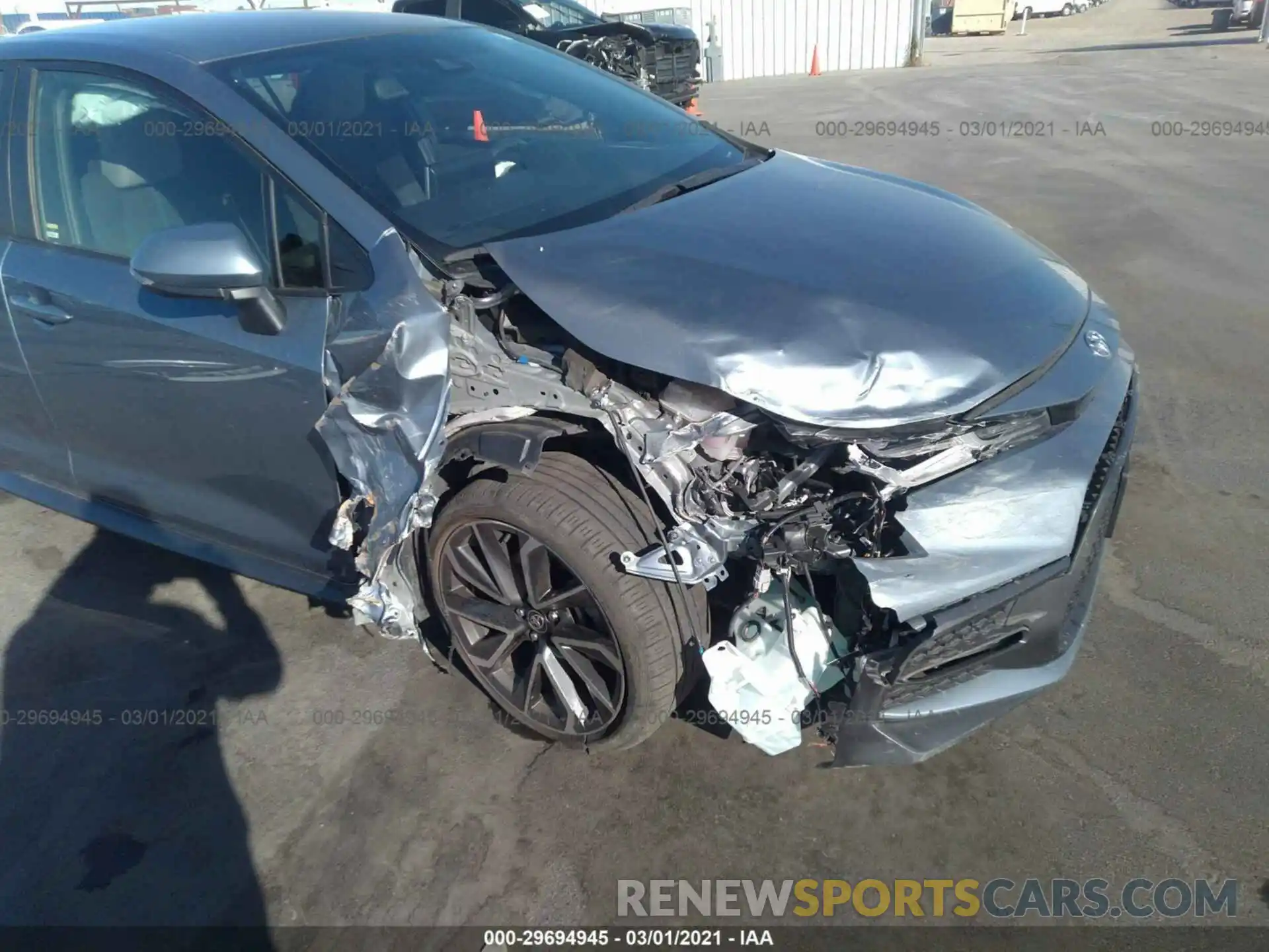 6 Photograph of a damaged car JTDS4RCE0LJ002743 TOYOTA COROLLA 2020