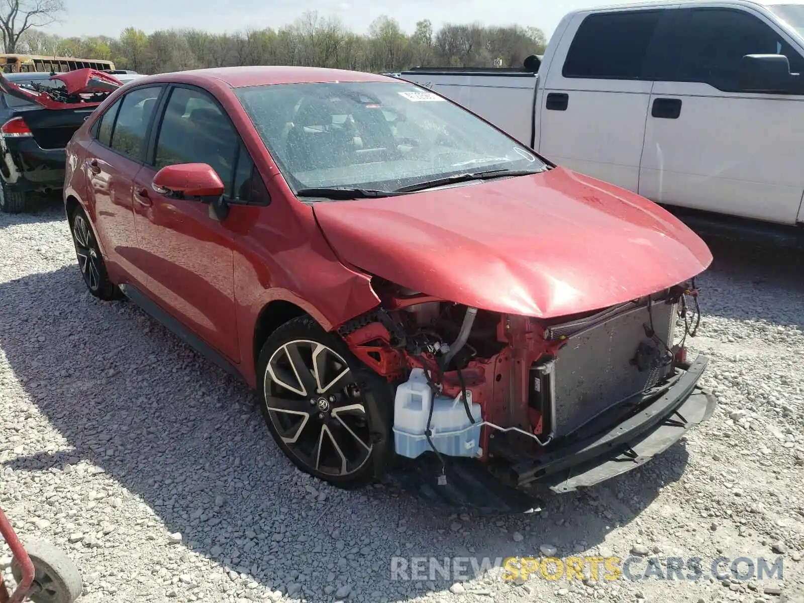 1 Photograph of a damaged car JTDS4RCE0LJ003410 TOYOTA COROLLA 2020