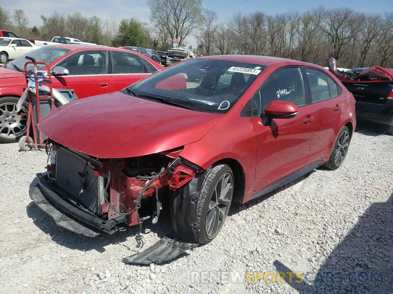 2 Photograph of a damaged car JTDS4RCE0LJ003410 TOYOTA COROLLA 2020