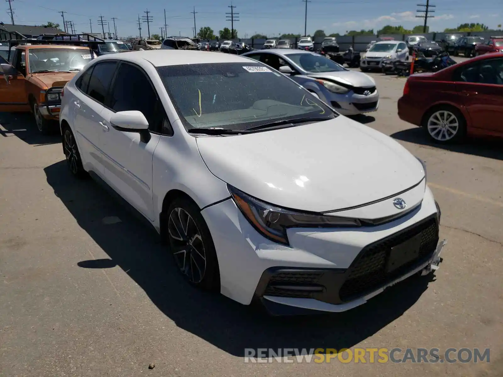 1 Photograph of a damaged car JTDS4RCE0LJ003830 TOYOTA COROLLA 2020