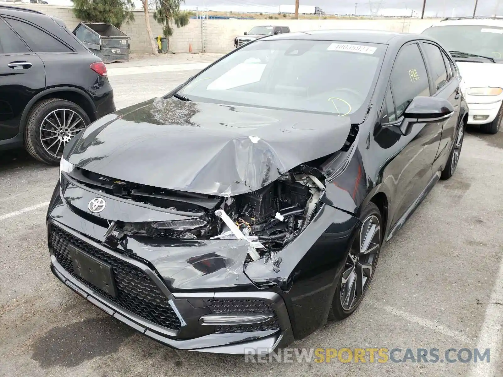 2 Photograph of a damaged car JTDS4RCE0LJ004637 TOYOTA COROLLA 2020