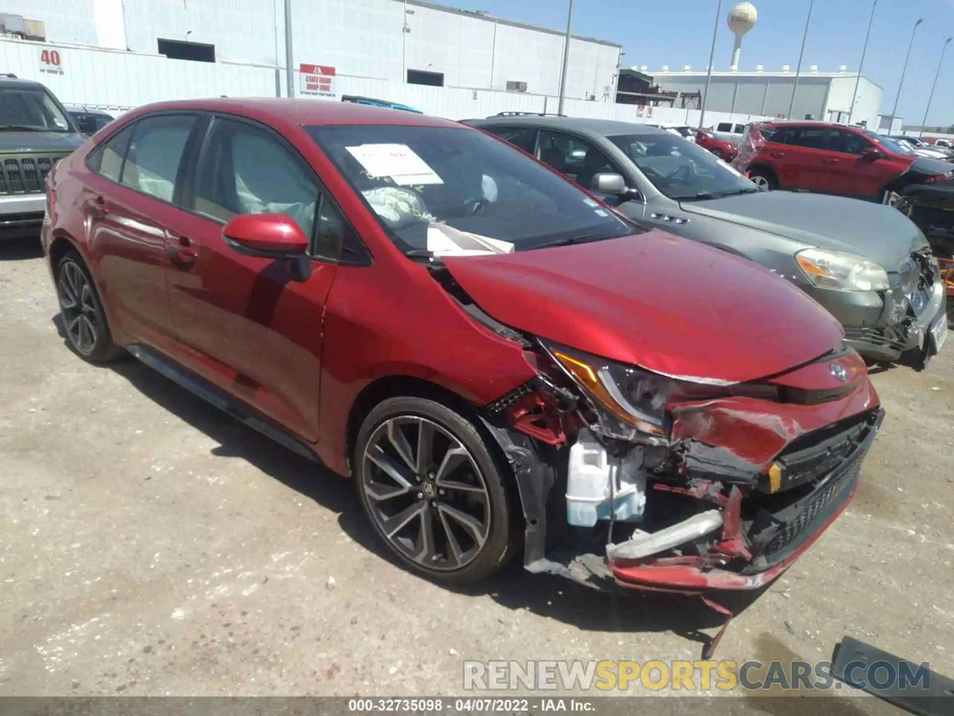 1 Photograph of a damaged car JTDS4RCE0LJ005030 TOYOTA COROLLA 2020