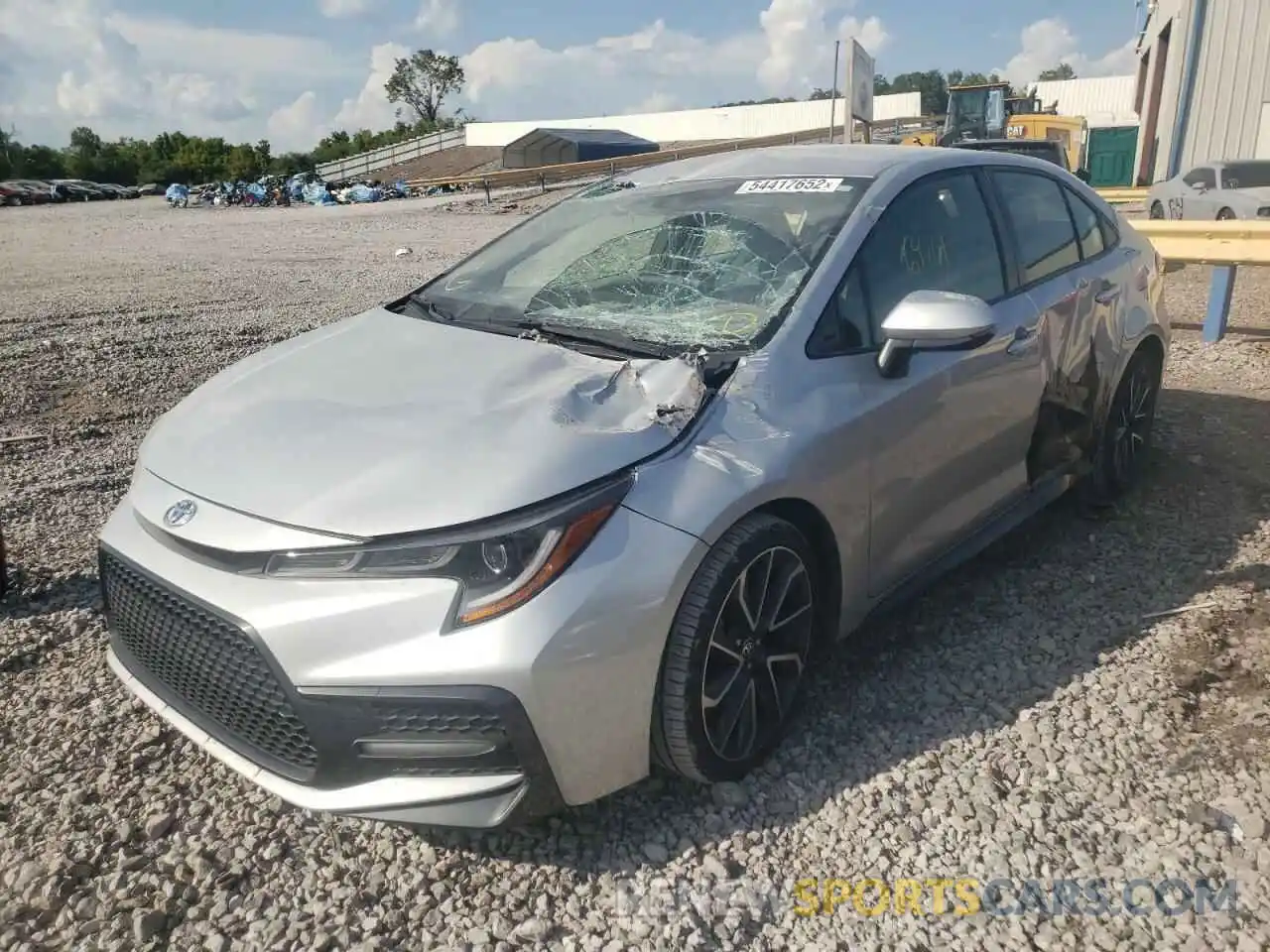 2 Photograph of a damaged car JTDS4RCE0LJ005948 TOYOTA COROLLA 2020