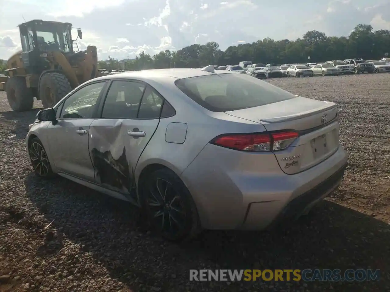 3 Photograph of a damaged car JTDS4RCE0LJ005948 TOYOTA COROLLA 2020