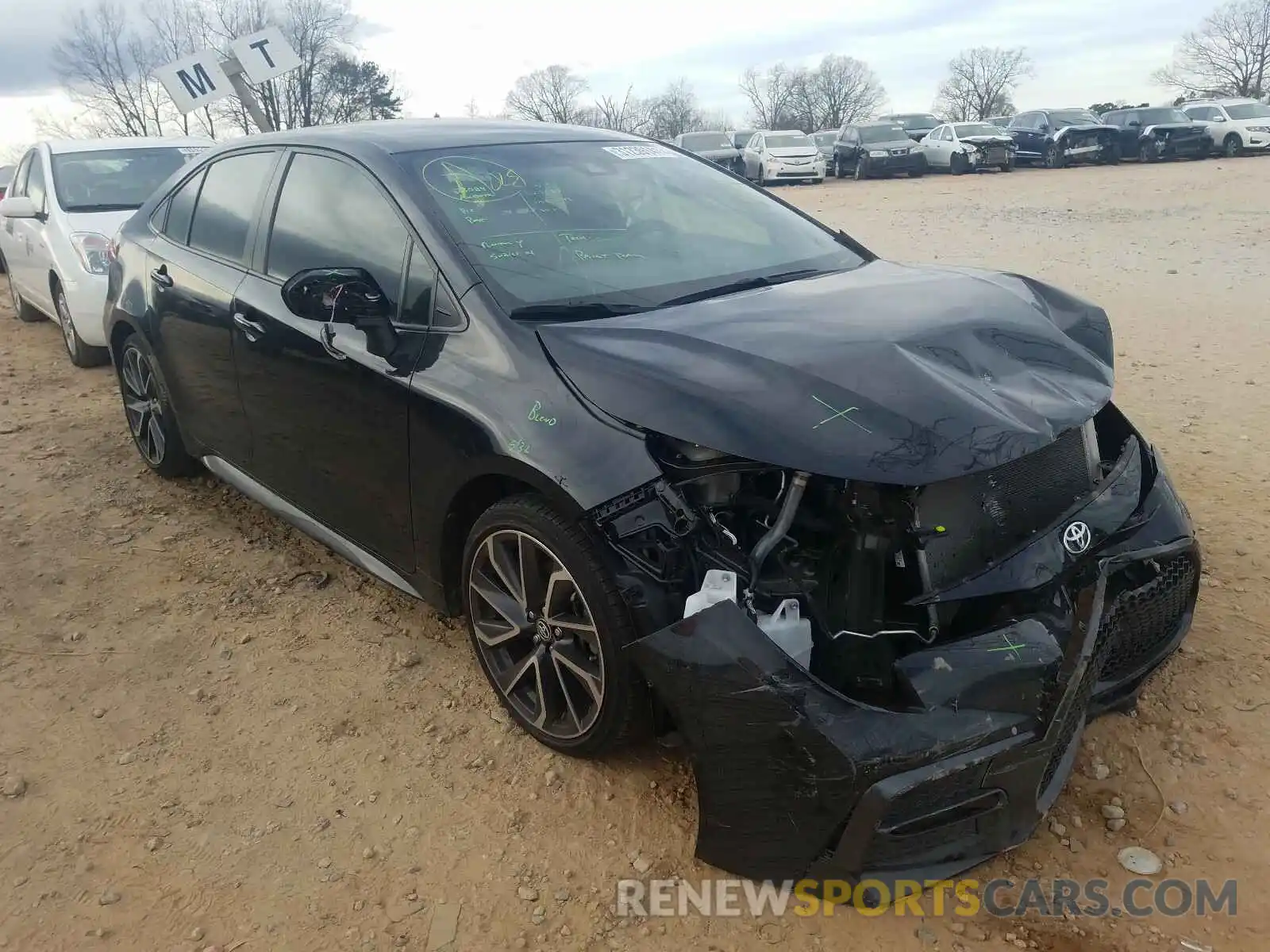 1 Photograph of a damaged car JTDS4RCE0LJ006307 TOYOTA COROLLA 2020