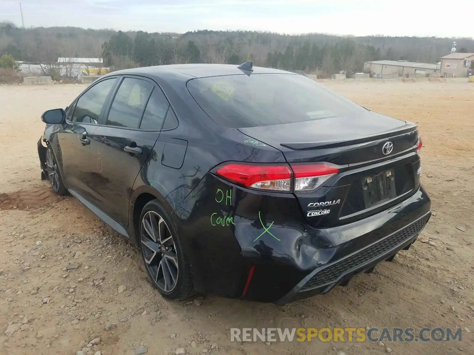 3 Photograph of a damaged car JTDS4RCE0LJ006307 TOYOTA COROLLA 2020