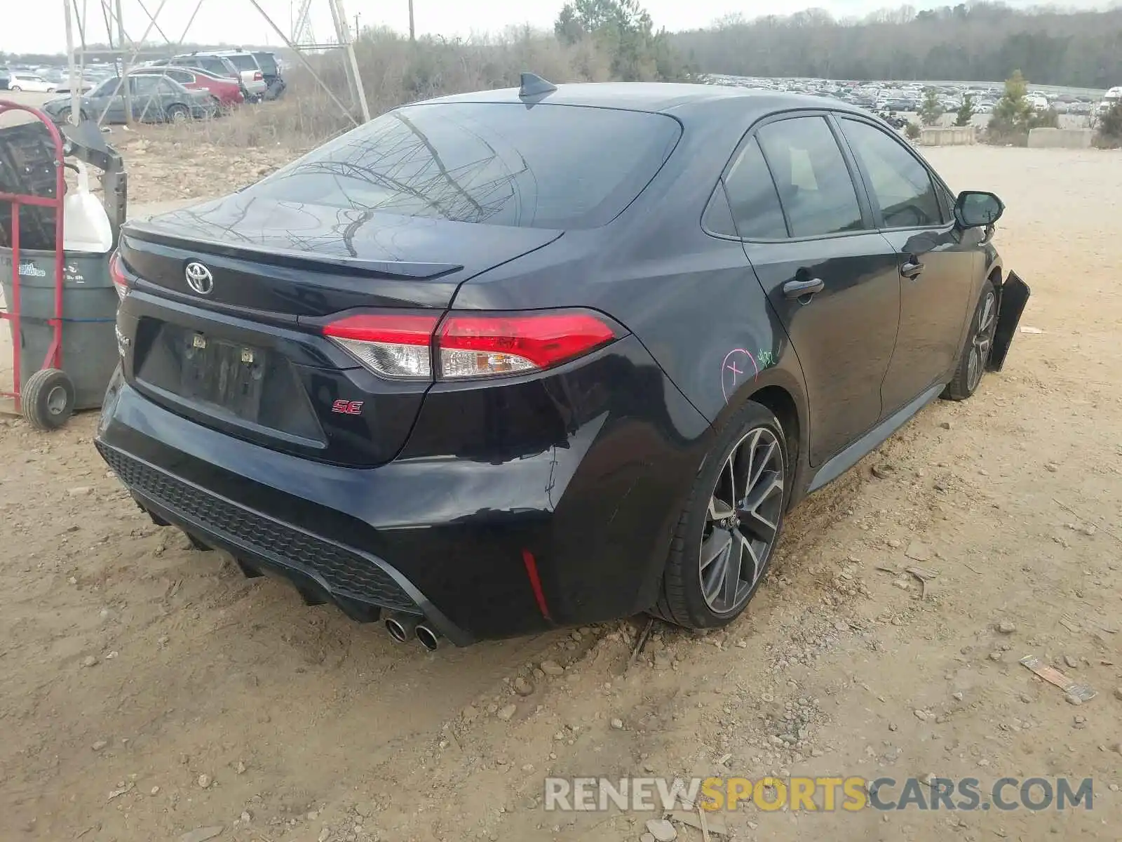 4 Photograph of a damaged car JTDS4RCE0LJ006307 TOYOTA COROLLA 2020