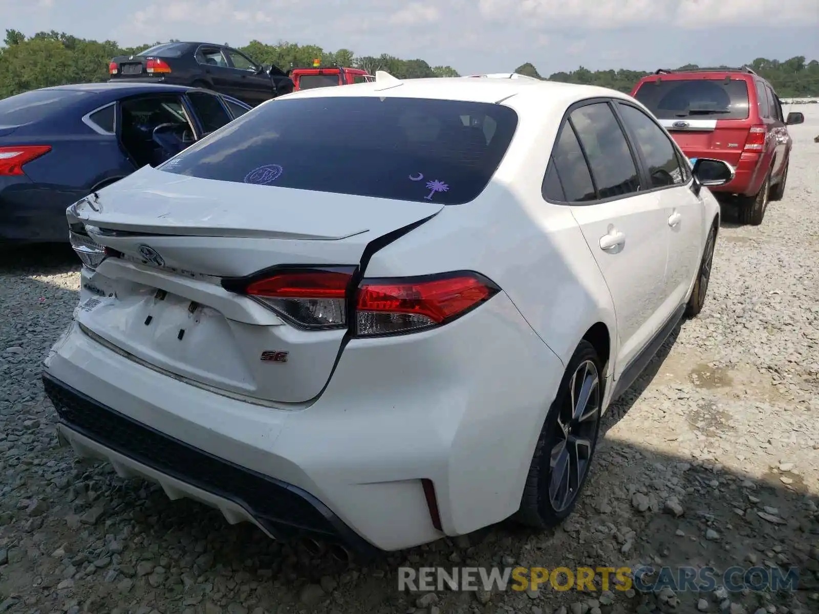 4 Photograph of a damaged car JTDS4RCE0LJ006596 TOYOTA COROLLA 2020