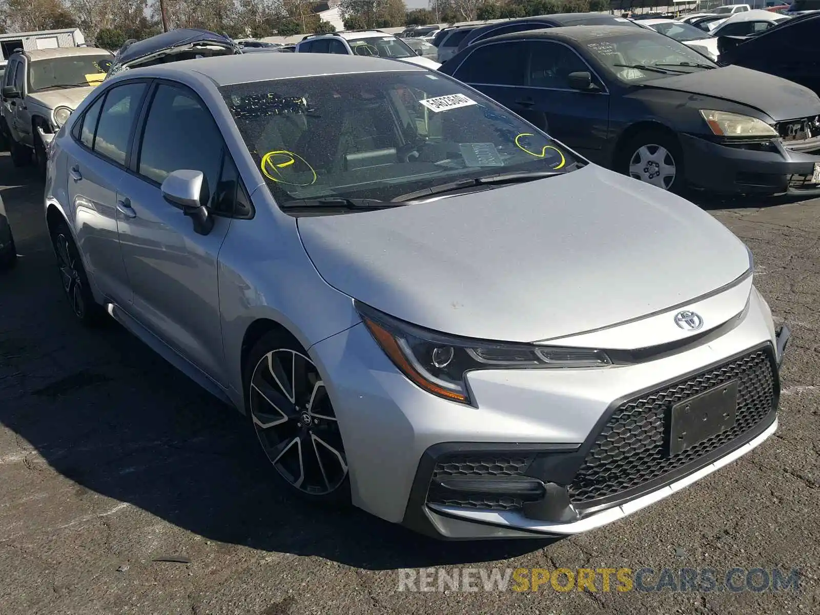 1 Photograph of a damaged car JTDS4RCE0LJ007361 TOYOTA COROLLA 2020