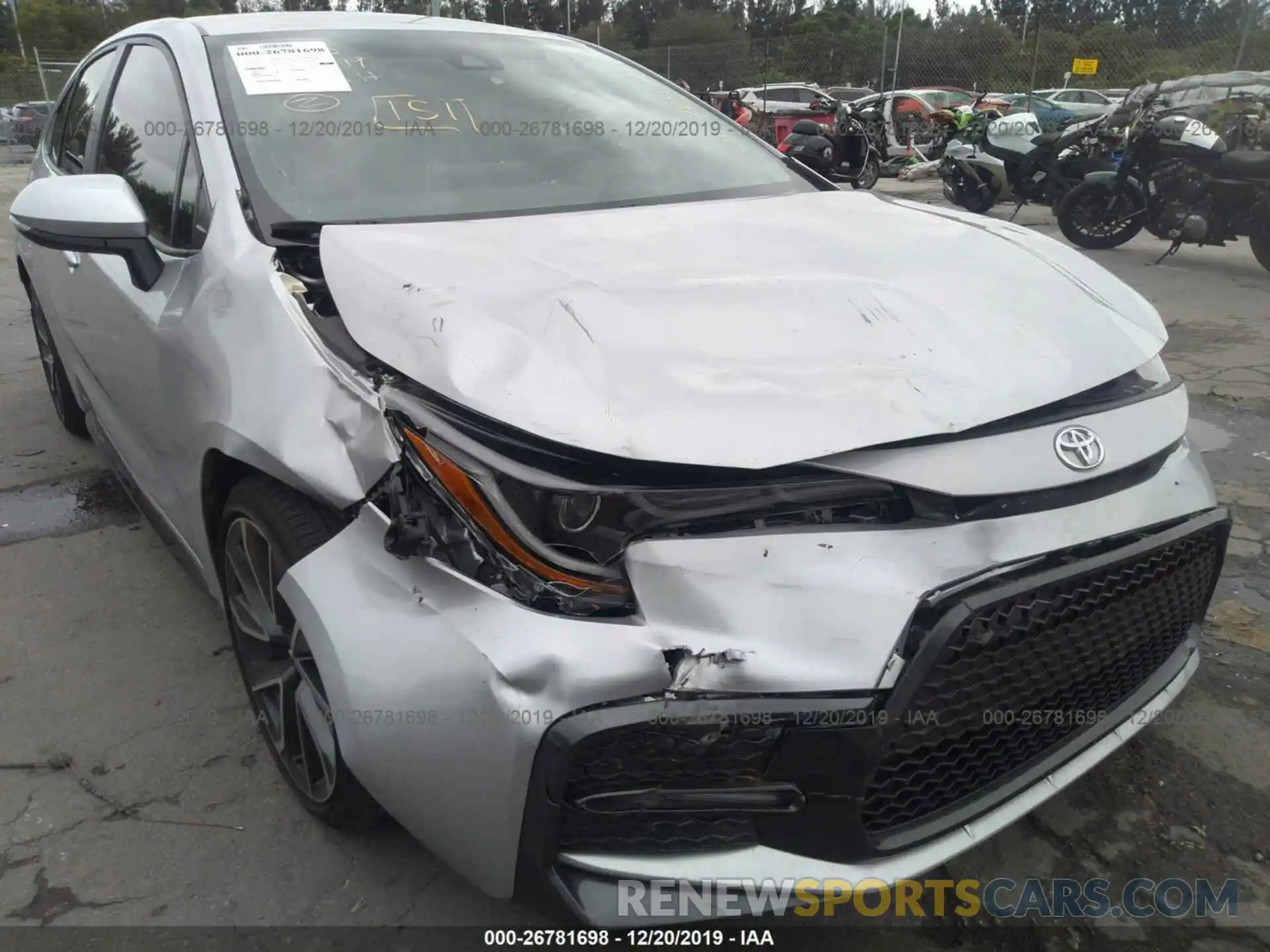 6 Photograph of a damaged car JTDS4RCE0LJ007697 TOYOTA COROLLA 2020